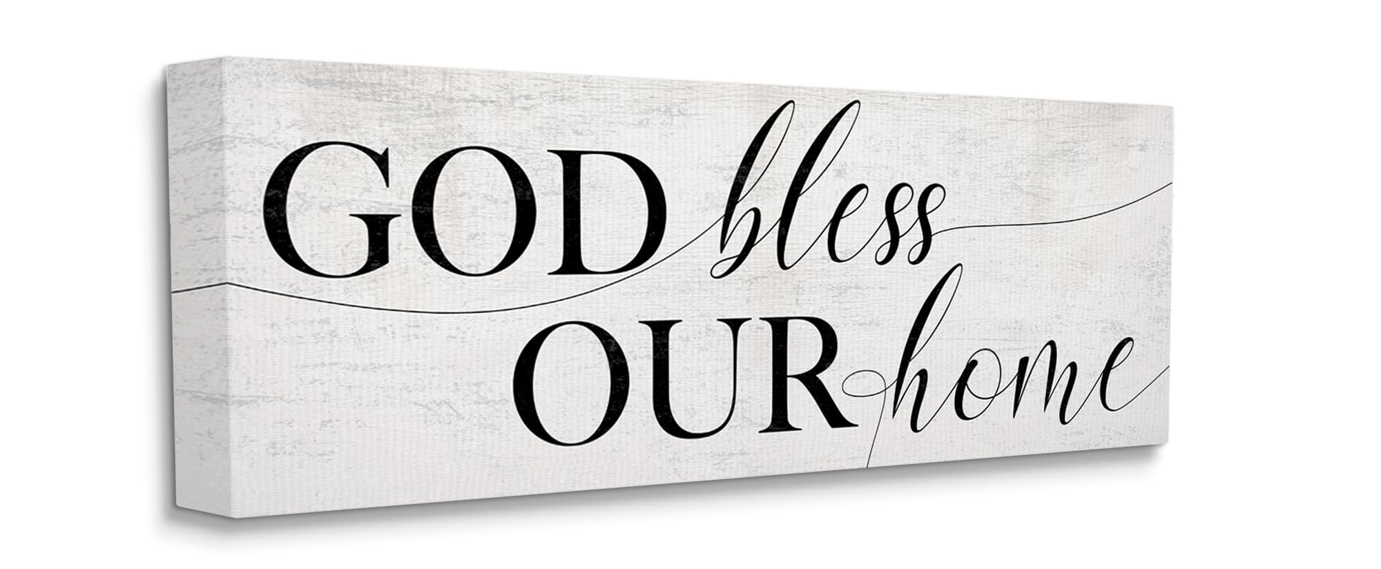 Stupell Industries God Bless Our Home Canvas Wall Art