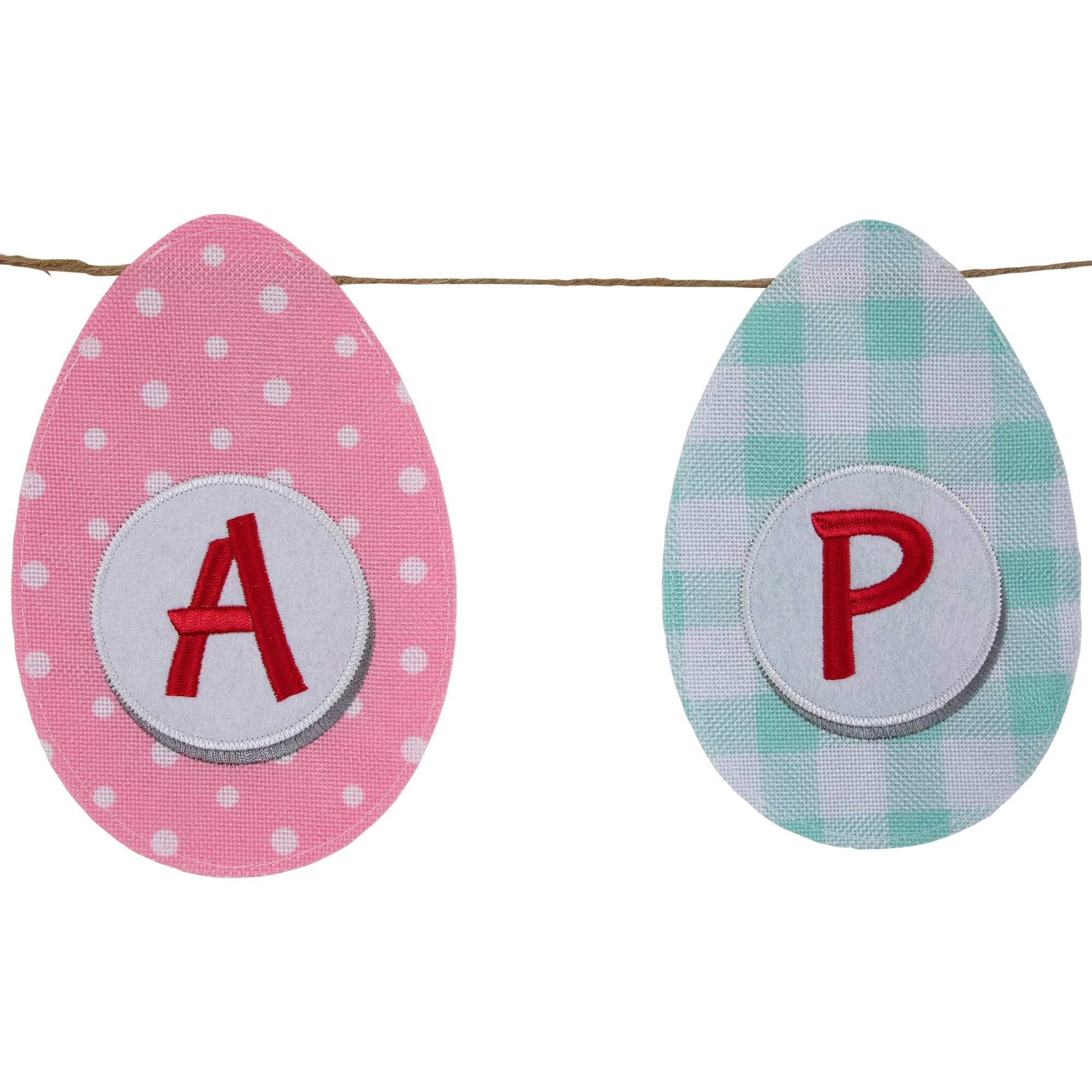 70" Pastel Patterned Happy Easter Hanging Banner
