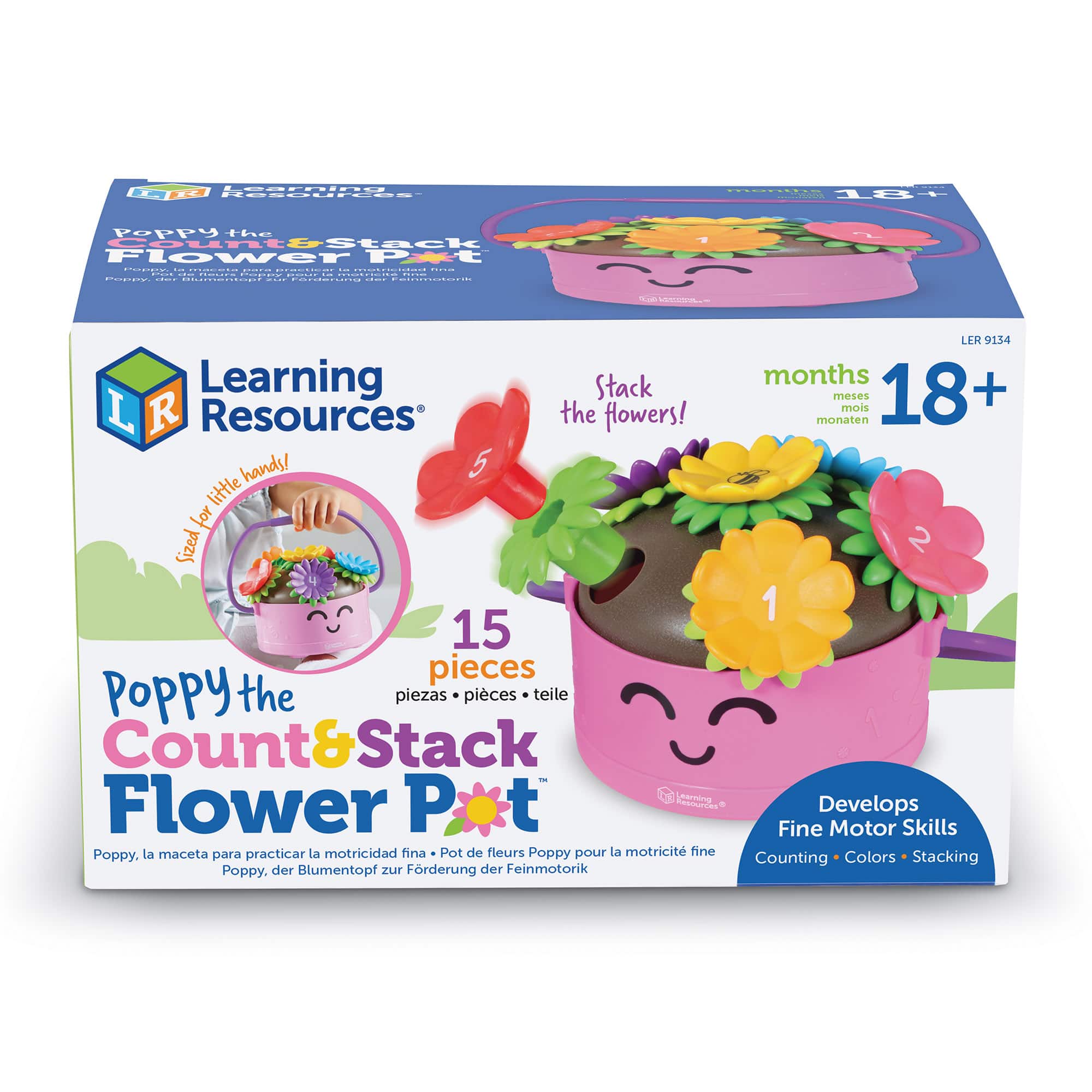 Learning Resources Poppy the Count & Stack Flower Pot