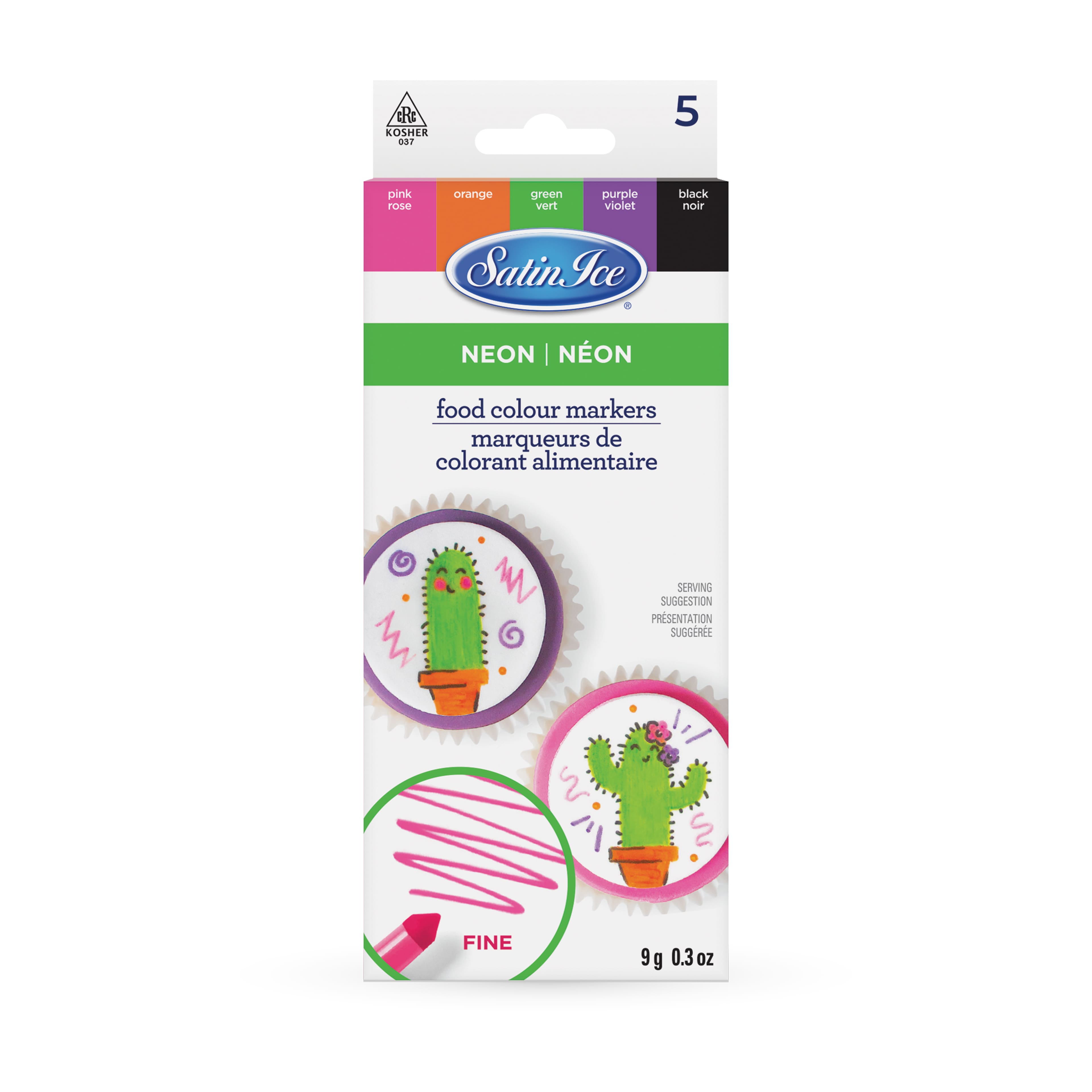 Satin Ice® Neon Food Color Markers Set