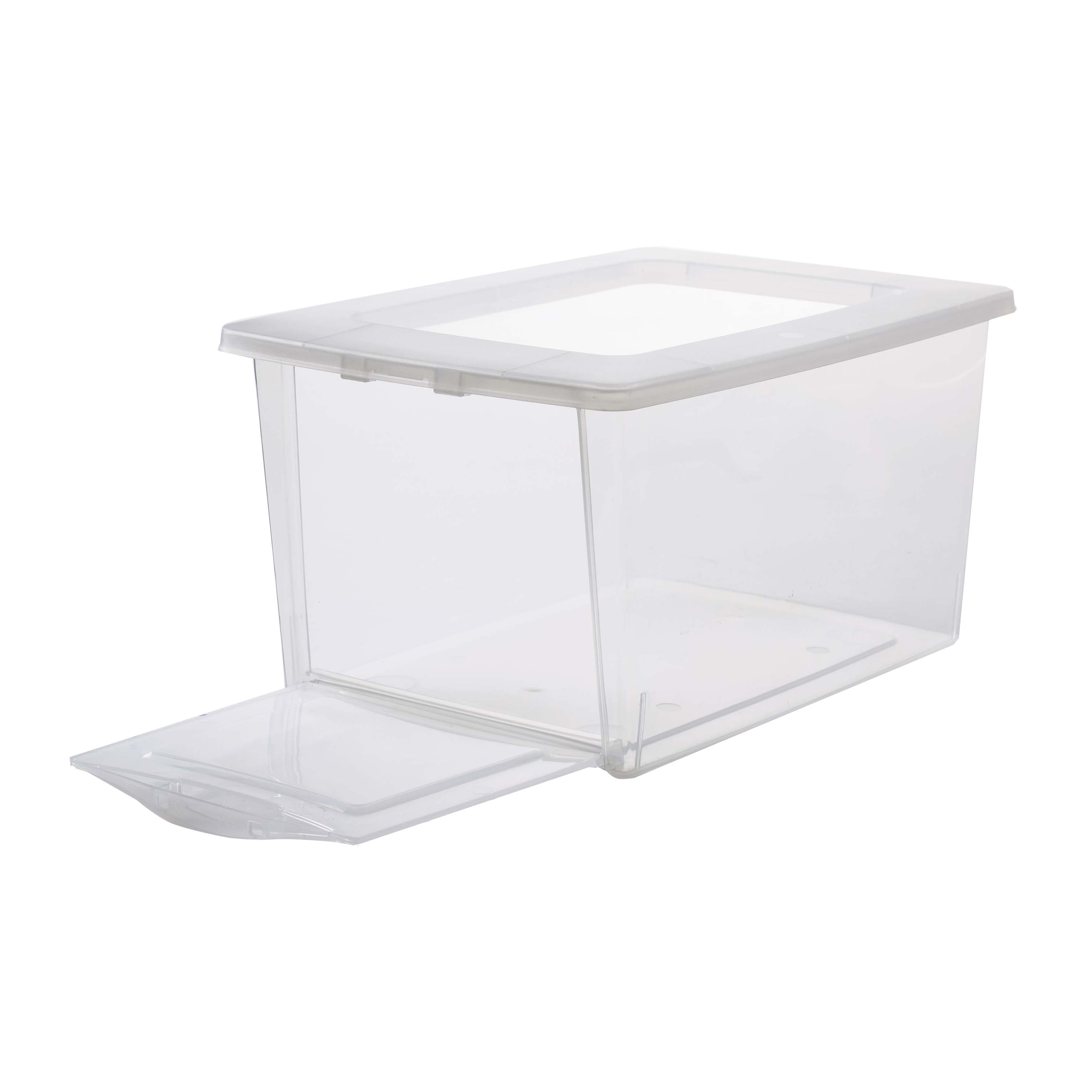 14.5&#x22; x 10&#x22; x 7.5&#x22; Clear Front Opening Storage Case with Lid by Simply Tidy&#xAE;