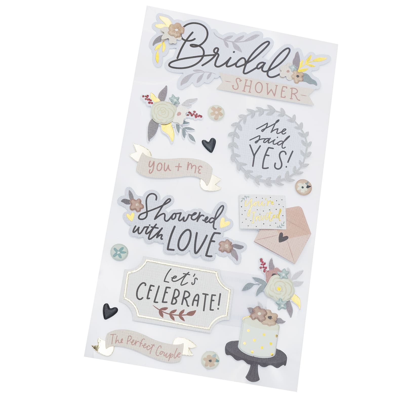 12 Pack: Wedding Shower Stickers by Recollections™