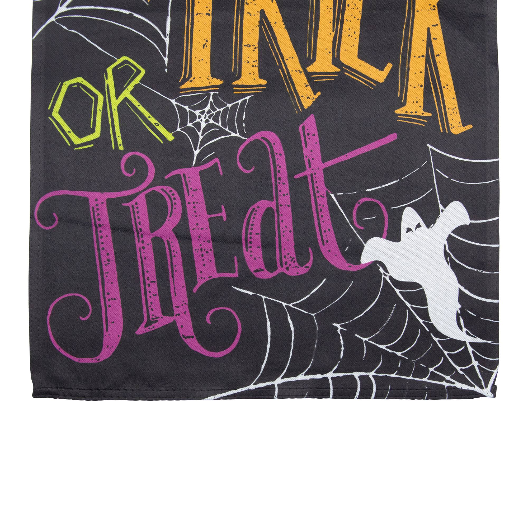 28" x 40" Spider Webs & Ghosts Trick or Treat Outdoor Garden Flag