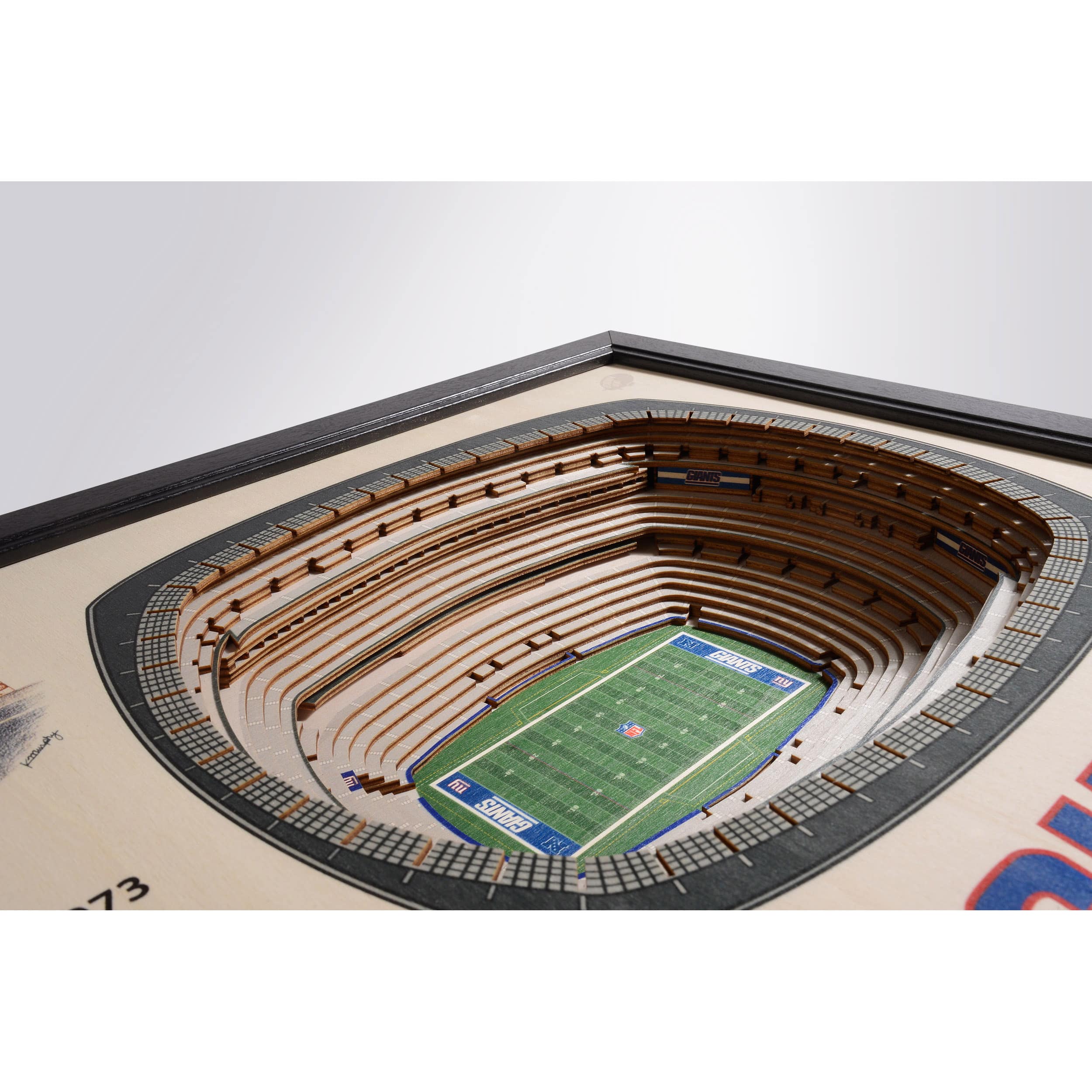 Chicago Bears Soldier Field 3D Wood Stadium Replica — 3D WOOD MAPS