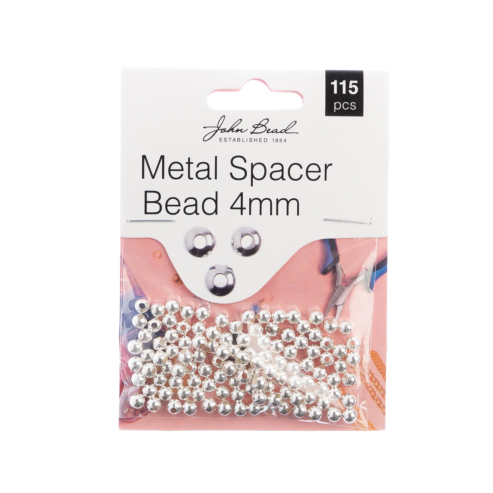 John Bead Must Have Findings 4mm Metal Spacer Beads