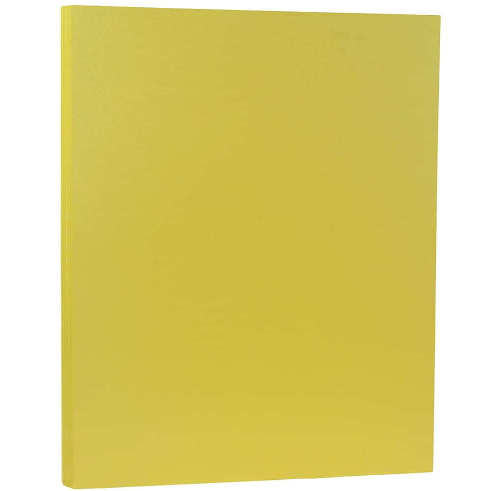 Jam Paper Matte Paper - 8.5 x 11 - 28 lb Sunflower Yellow - 50 Sheets/Pack