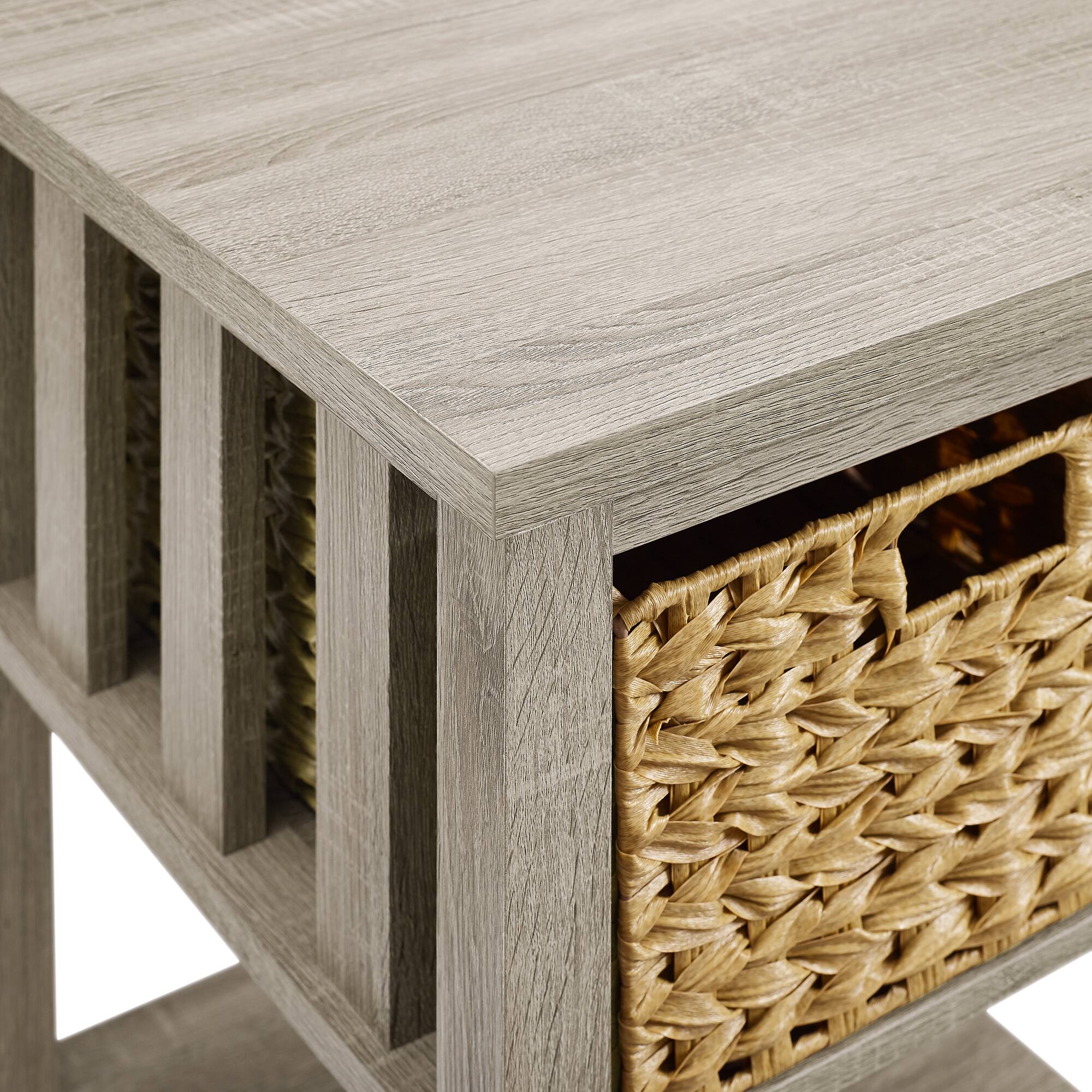 Walker Edison 18&#x22; Mission Storage Side Table