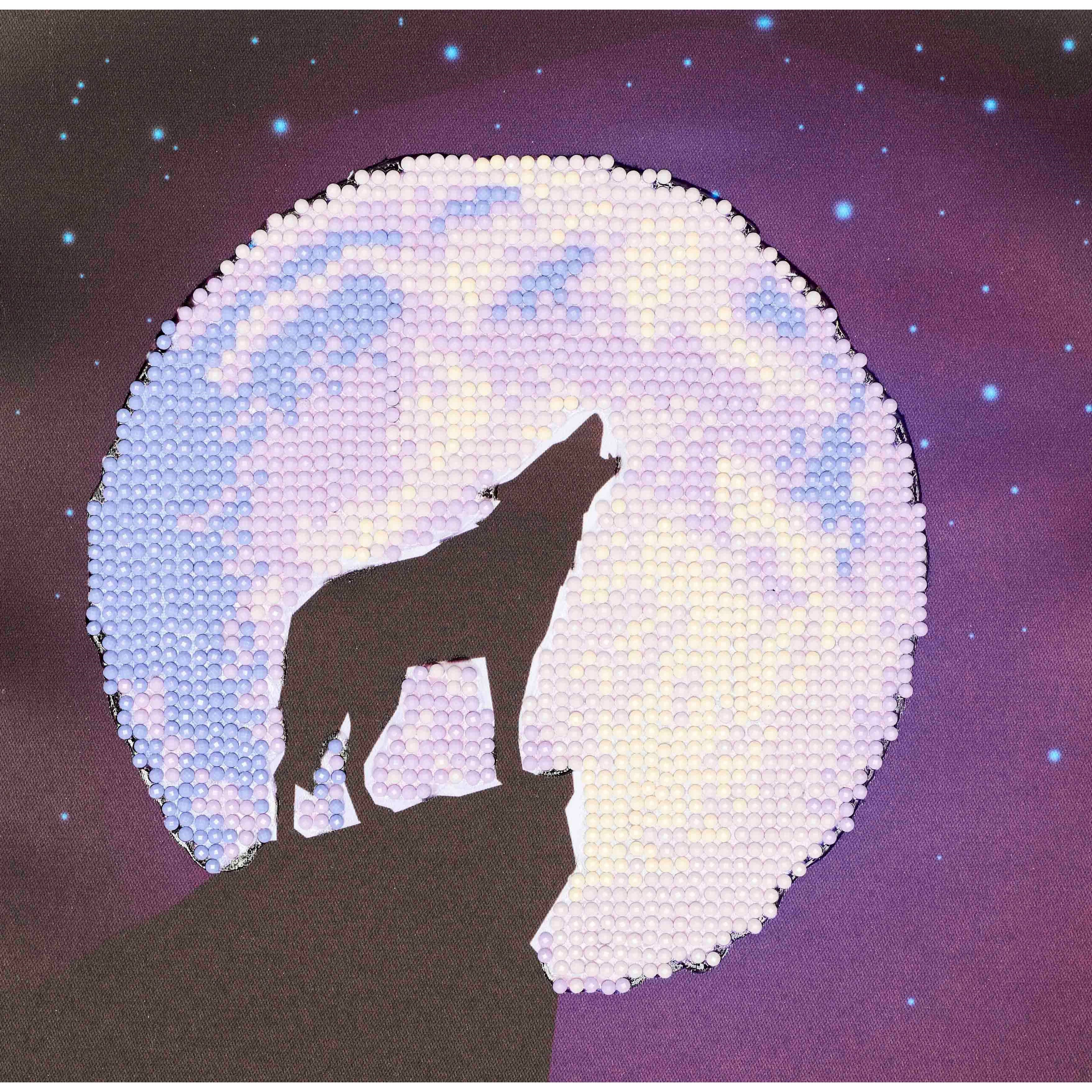 Diamond Art Beginner Kit Wolf Moon