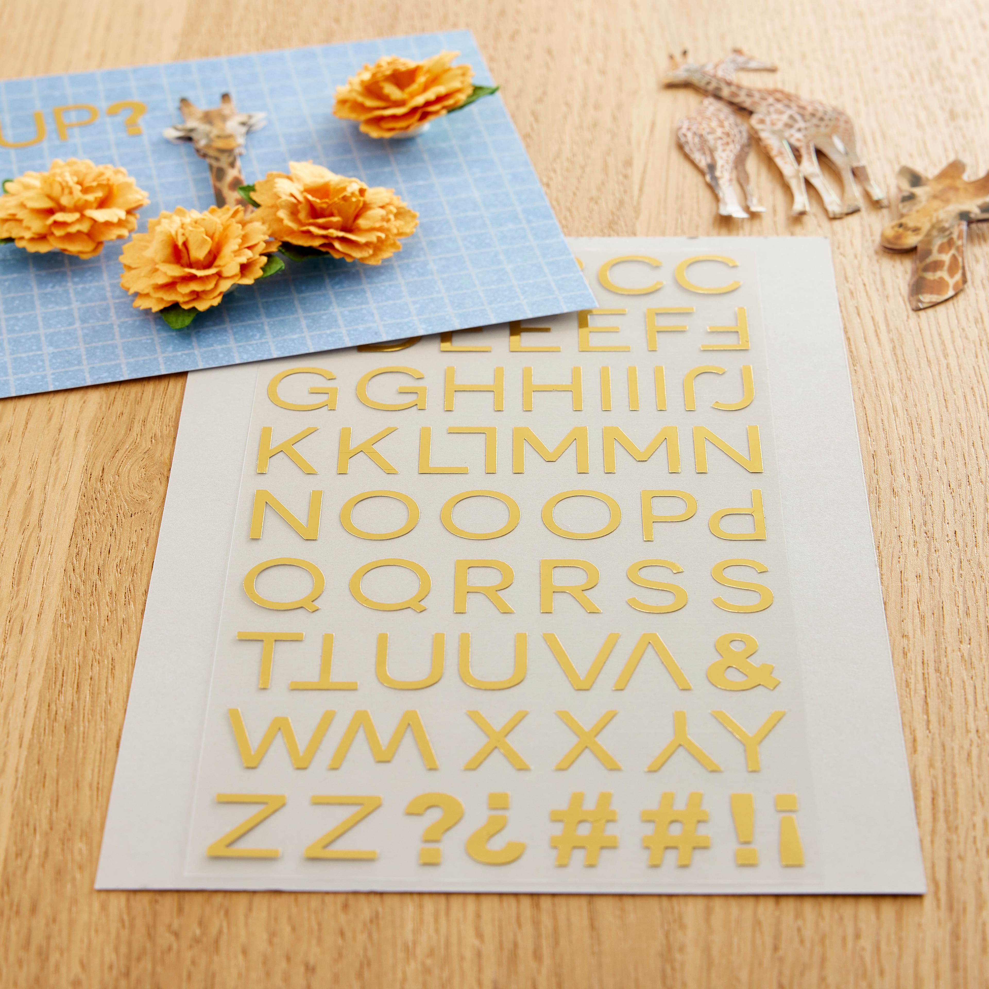 Gold Foil Thin Alphabet Stickers by Recollections™