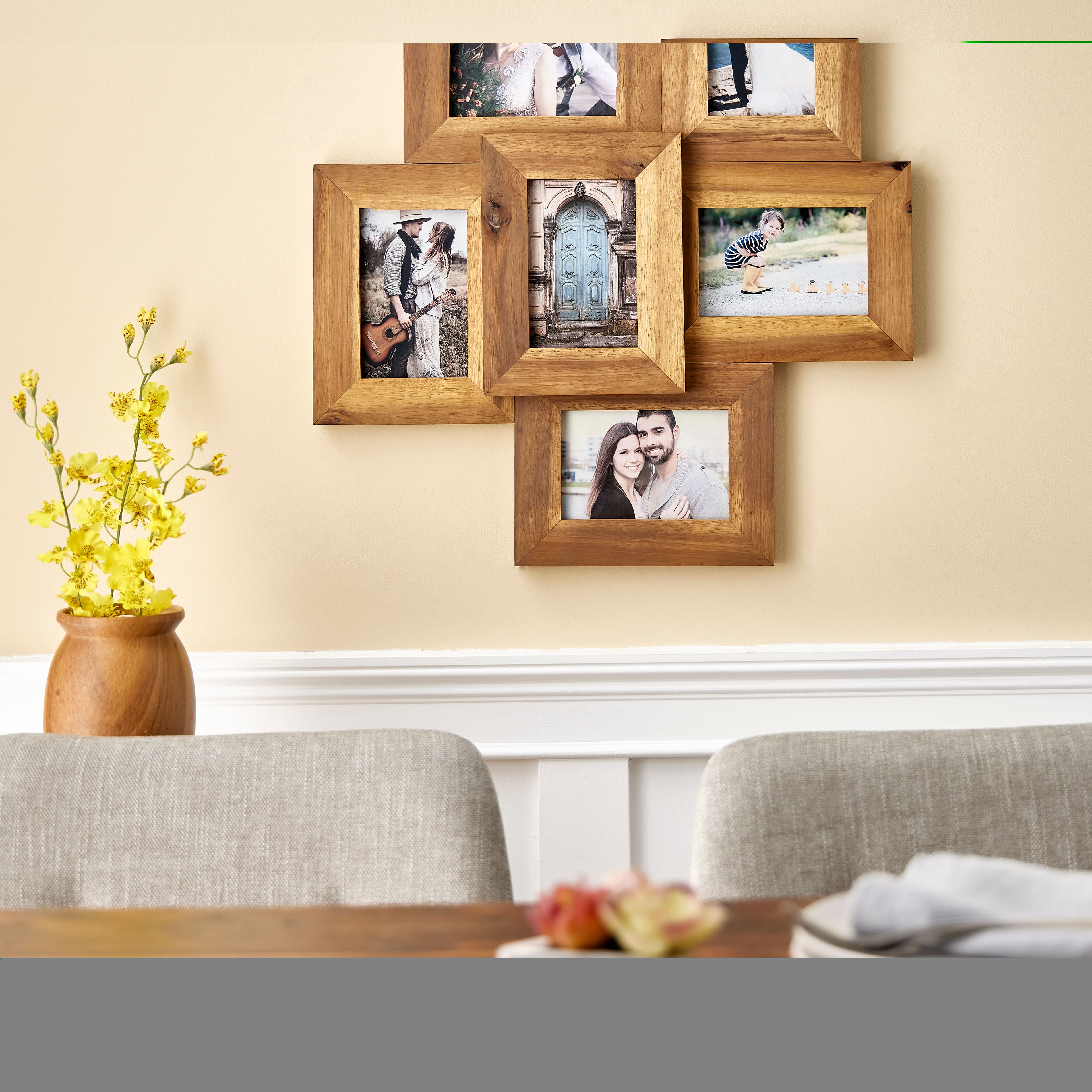 6 Pack: 6 Opening Natural 4&#x22; x 6&#x22; Collage Frame by Studio D&#xE9;cor&#xAE;