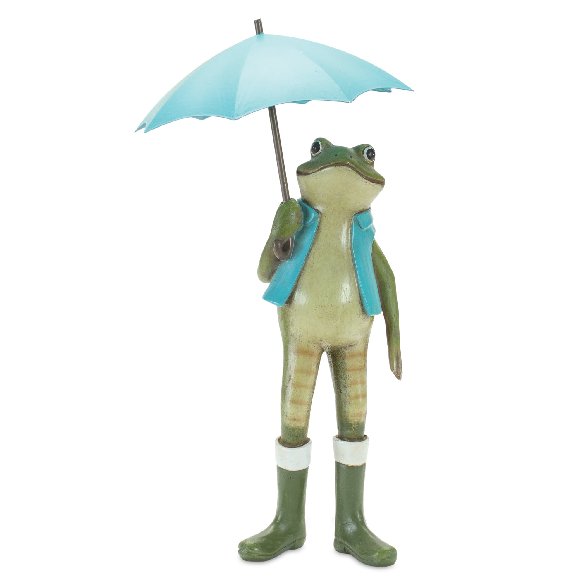 Garden Frogs with Umbrellas &#x26; Rainboots Set