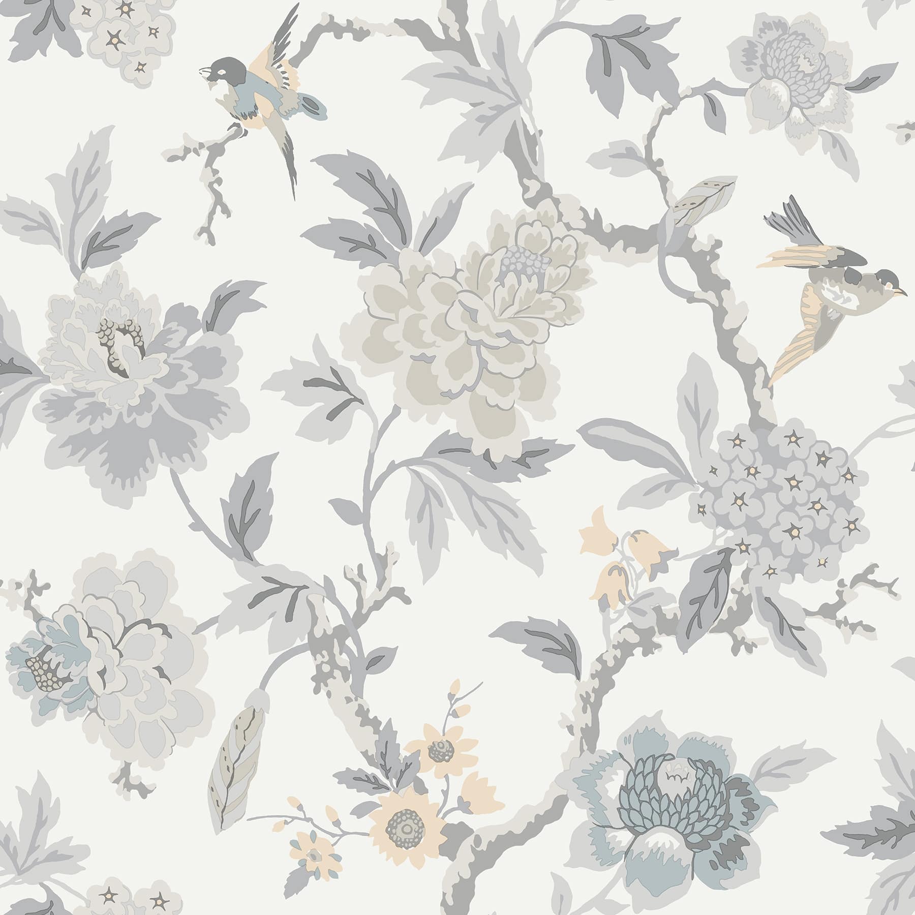 RoomMates Gray & Taupe Gray Candid Moments Peel & Stick Wallpaper