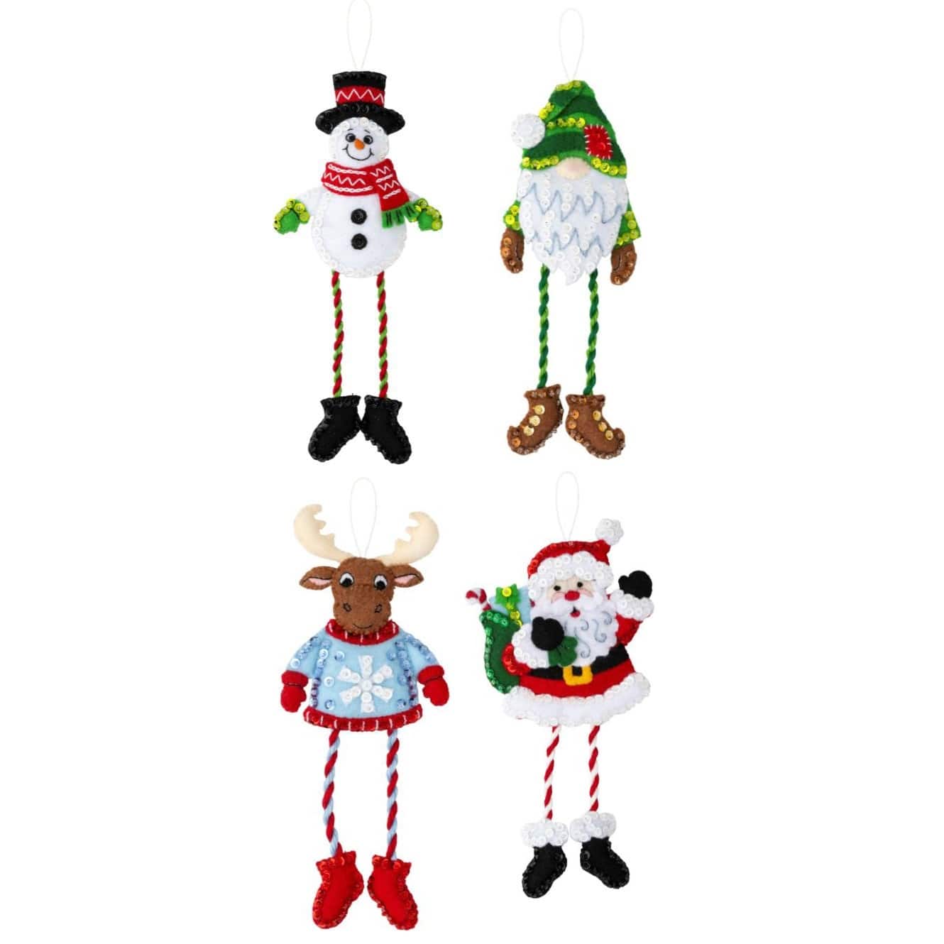 Bucilla&#xAE; Dangling Leg Friends Felt Ornaments Applique Kit