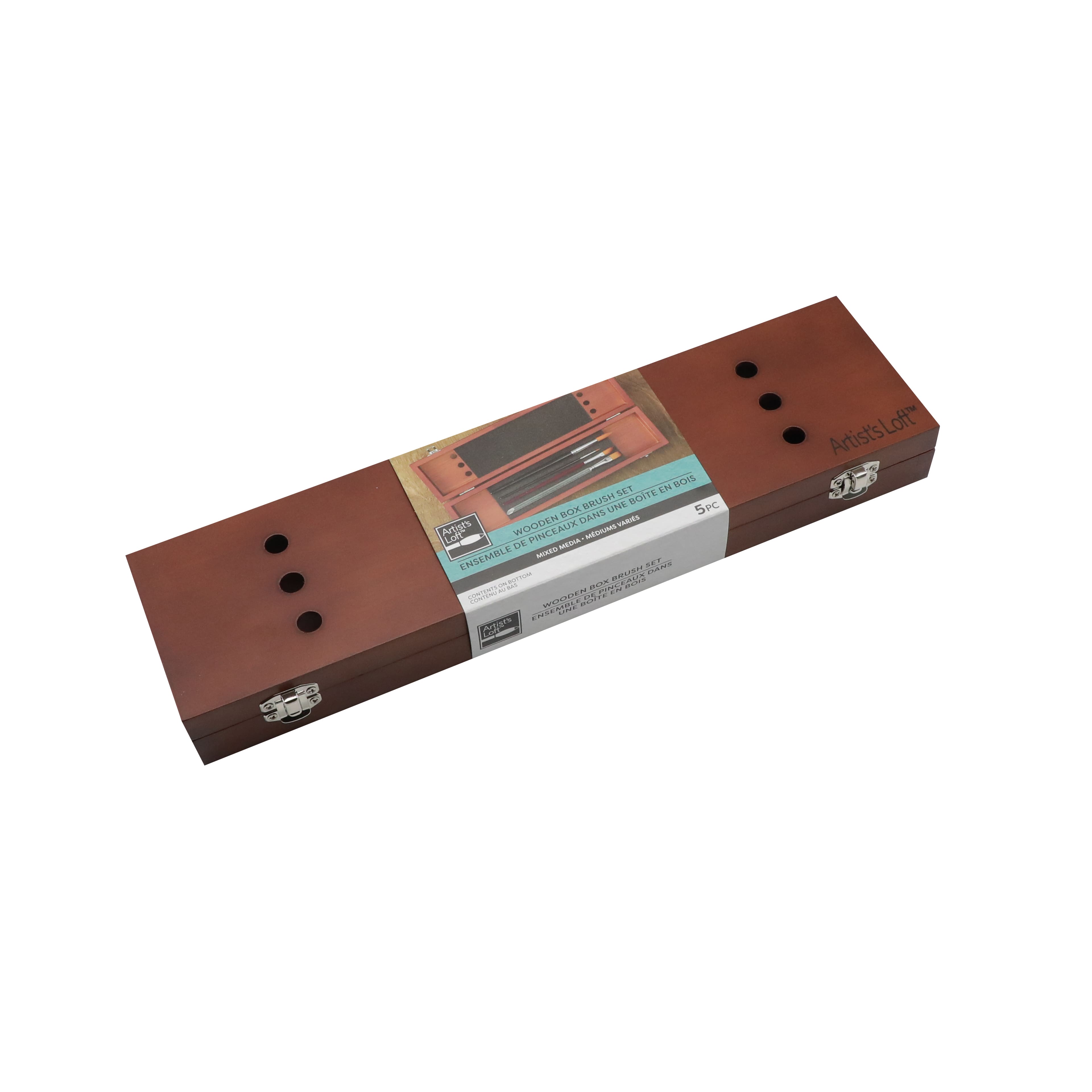 Wooden Box Brush Set by Artist's Loft™