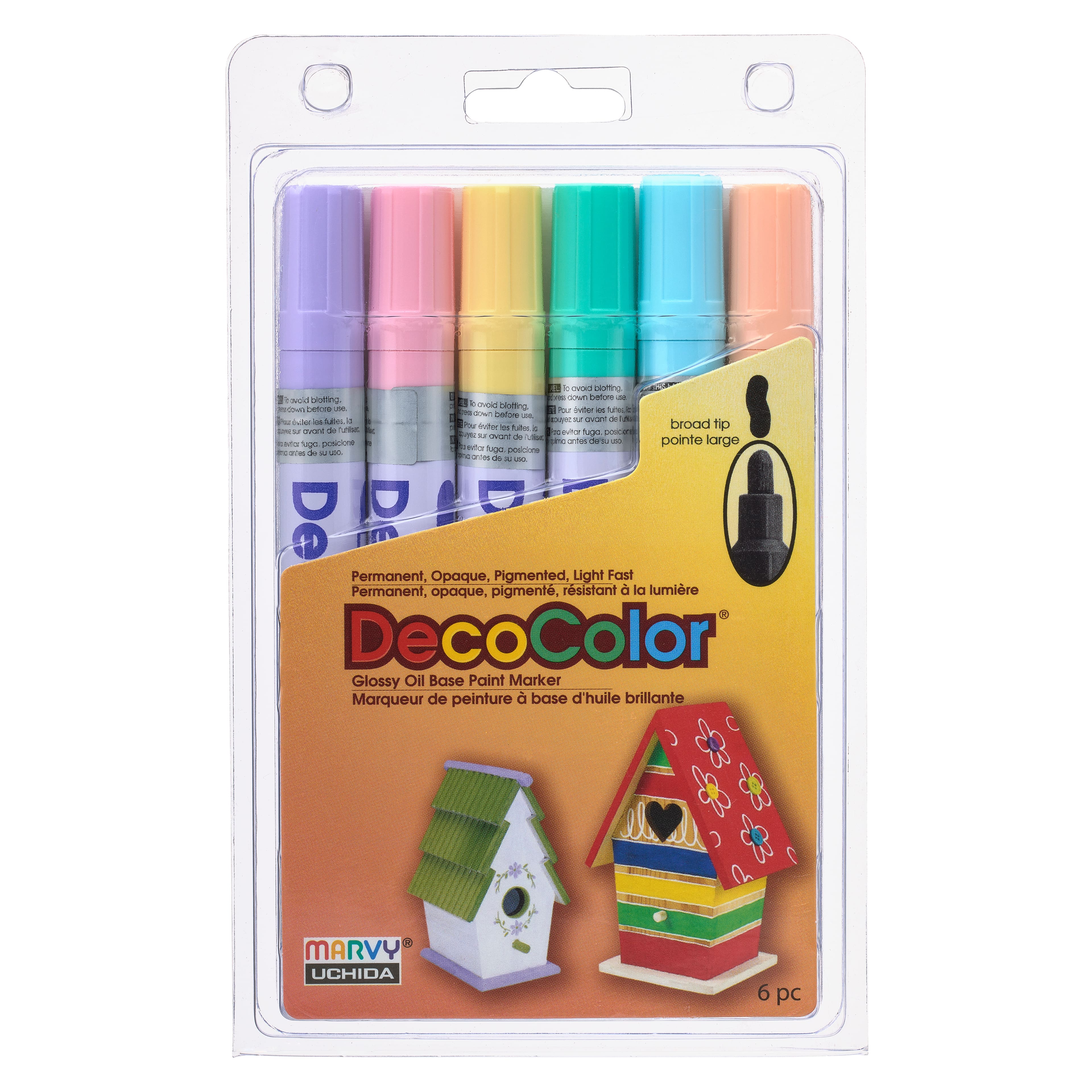 Marvy® Uchida DecoColor® Paint Marker Set, Pastel