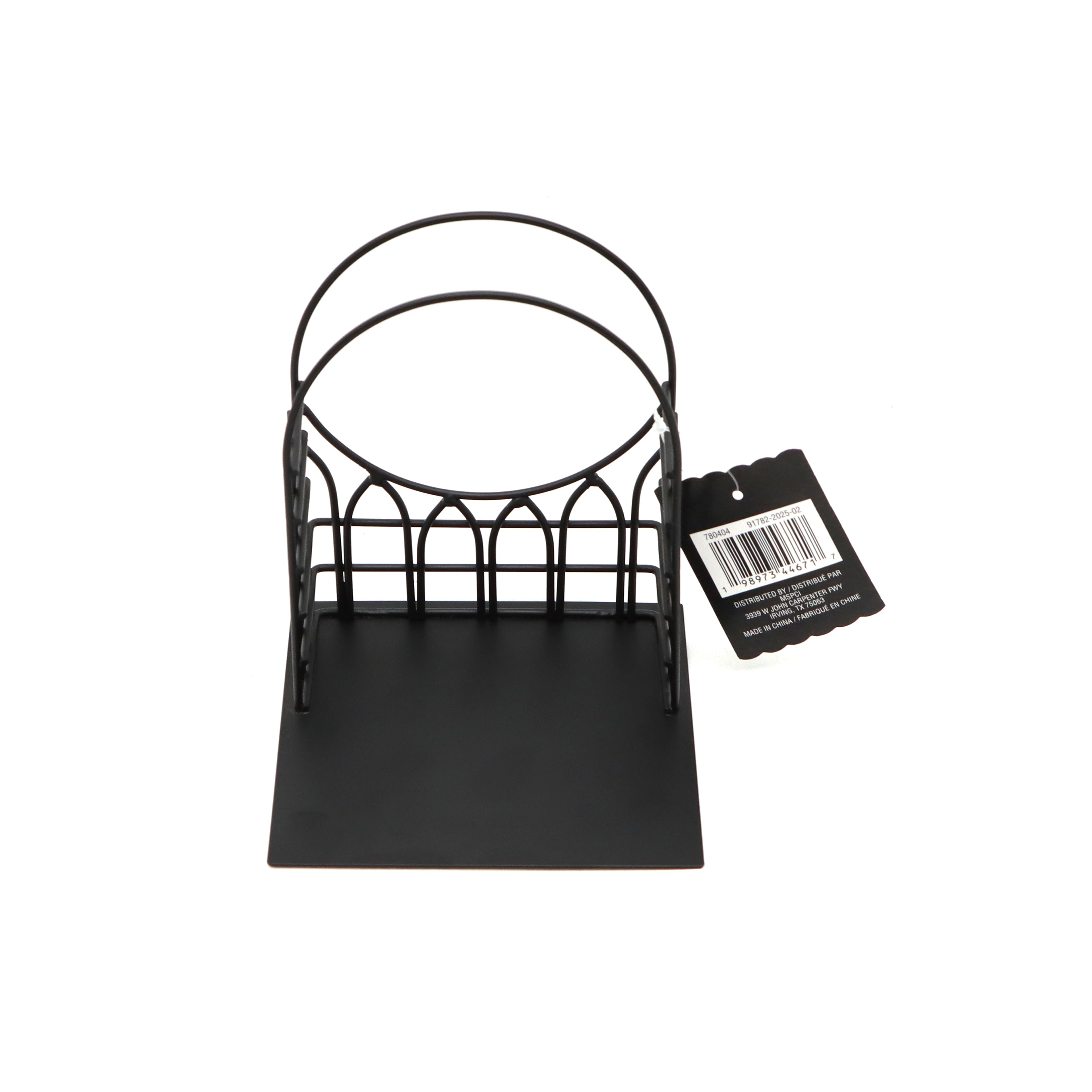 6" Black Arch Window Metal Miniature Stand by Ashland®