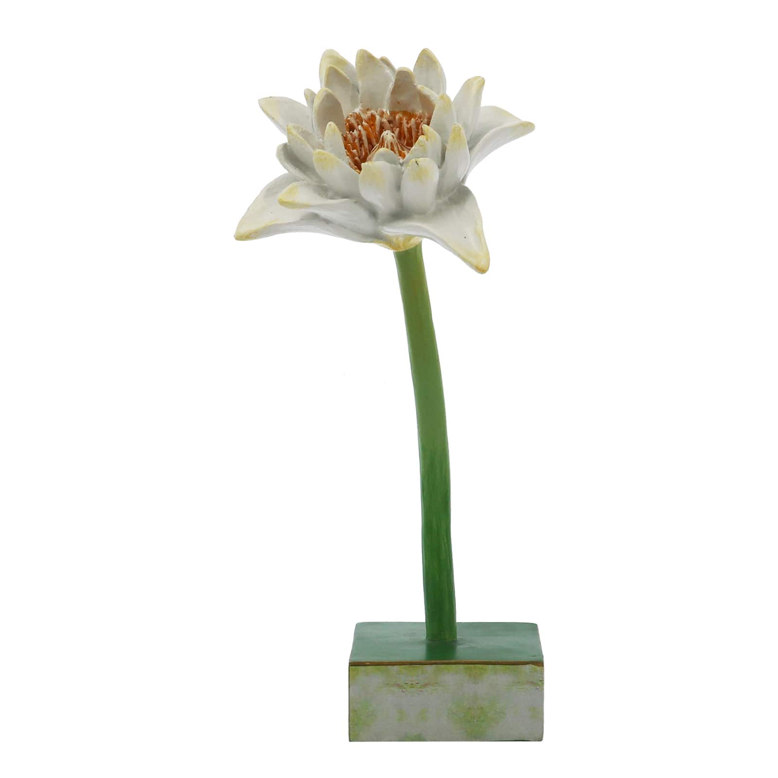9.75&#x22; White Lotus Flower Tabletop Accent by Ashland&#xAE;