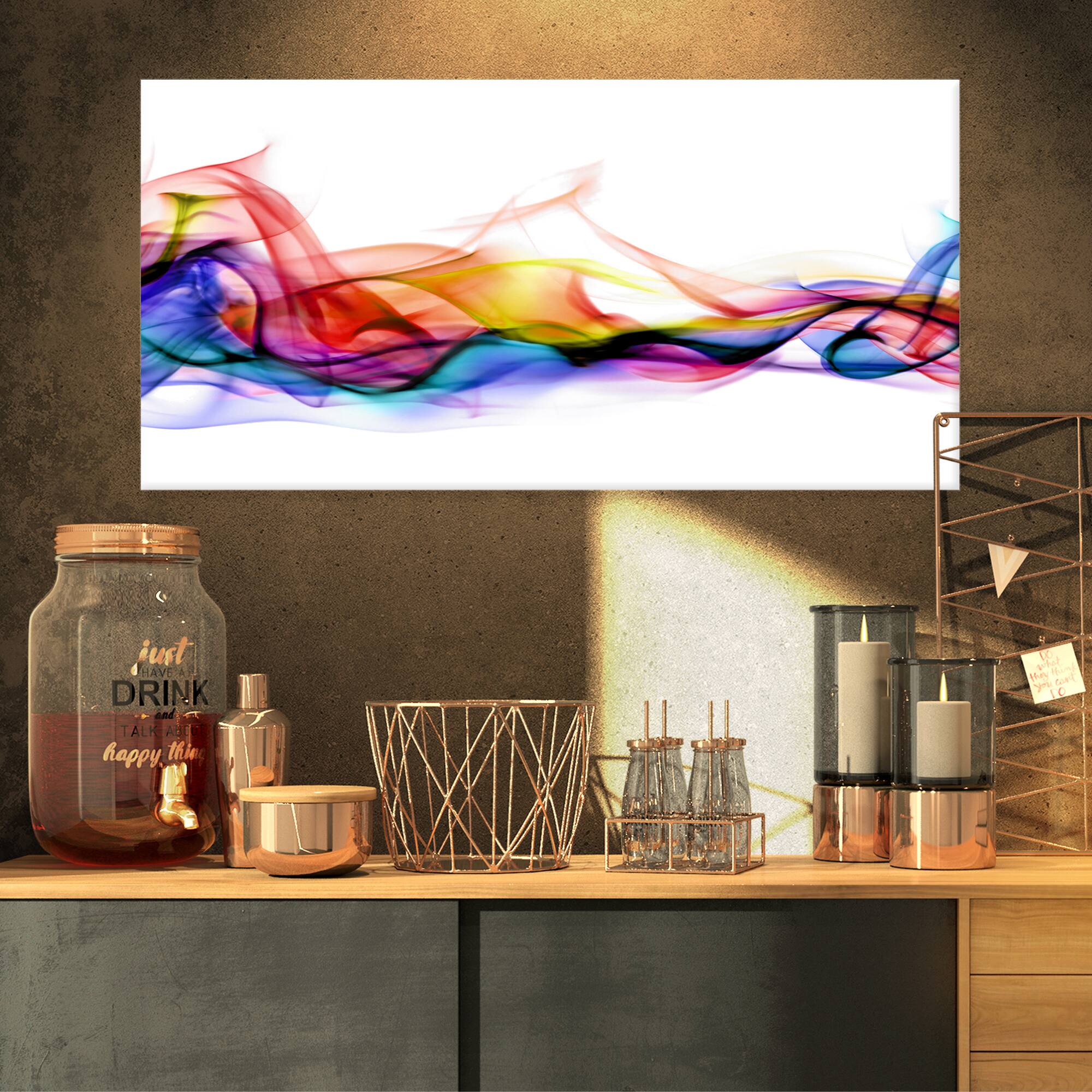 Designart - Abstract Smoke - Contemporary Artwork