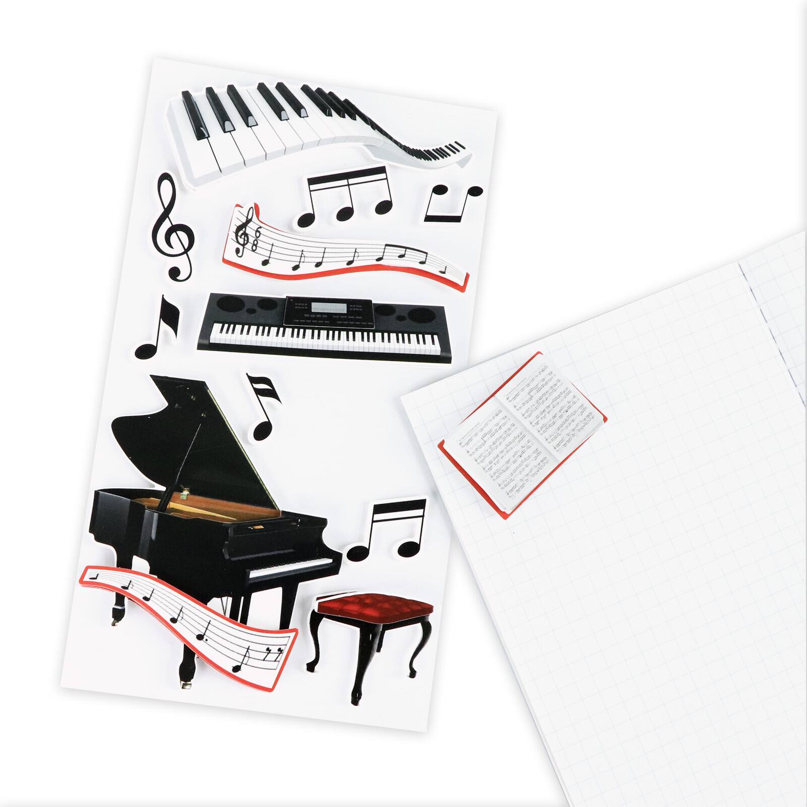 Piano Recital Dimensional Stickers by Recollections&#x2122;