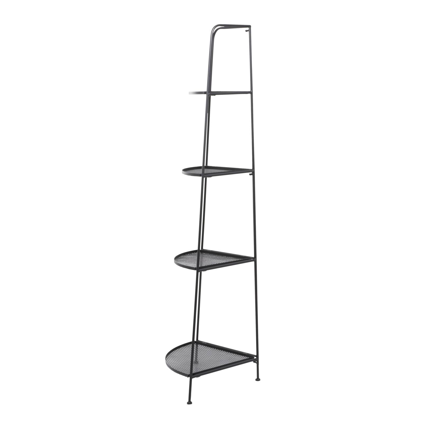 Black Iron Contemporary Bakers Rack, 27" x 22" x 16"