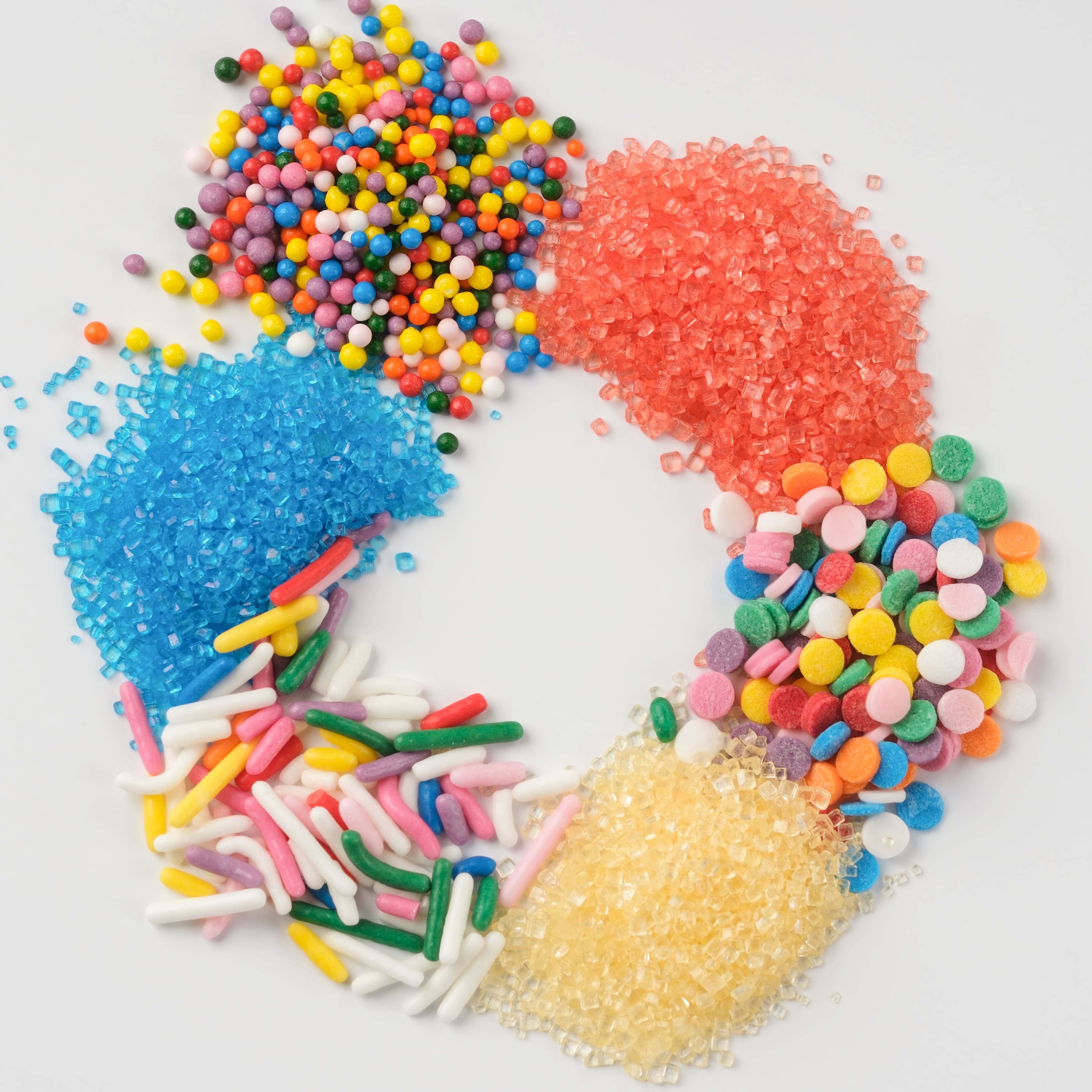 PME Cake Sweet Street&#xAE; Primary Rainbow Sprinkle Mix