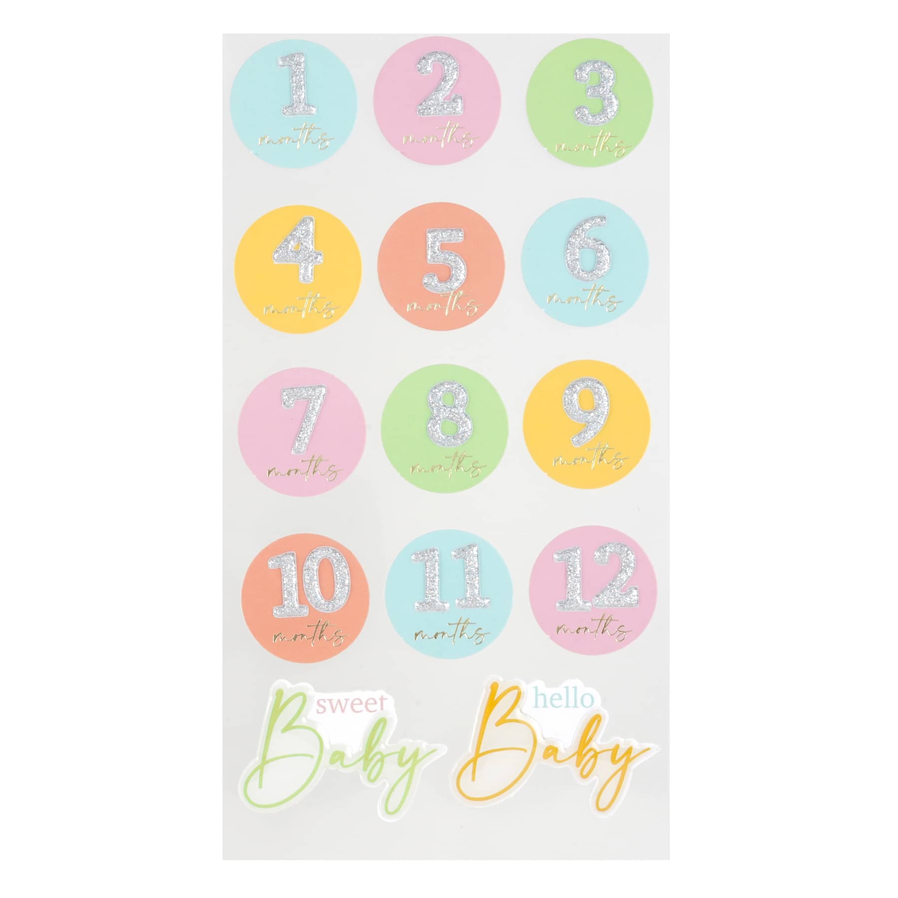 12 Pack: Baby Months Stickers by Recollections™