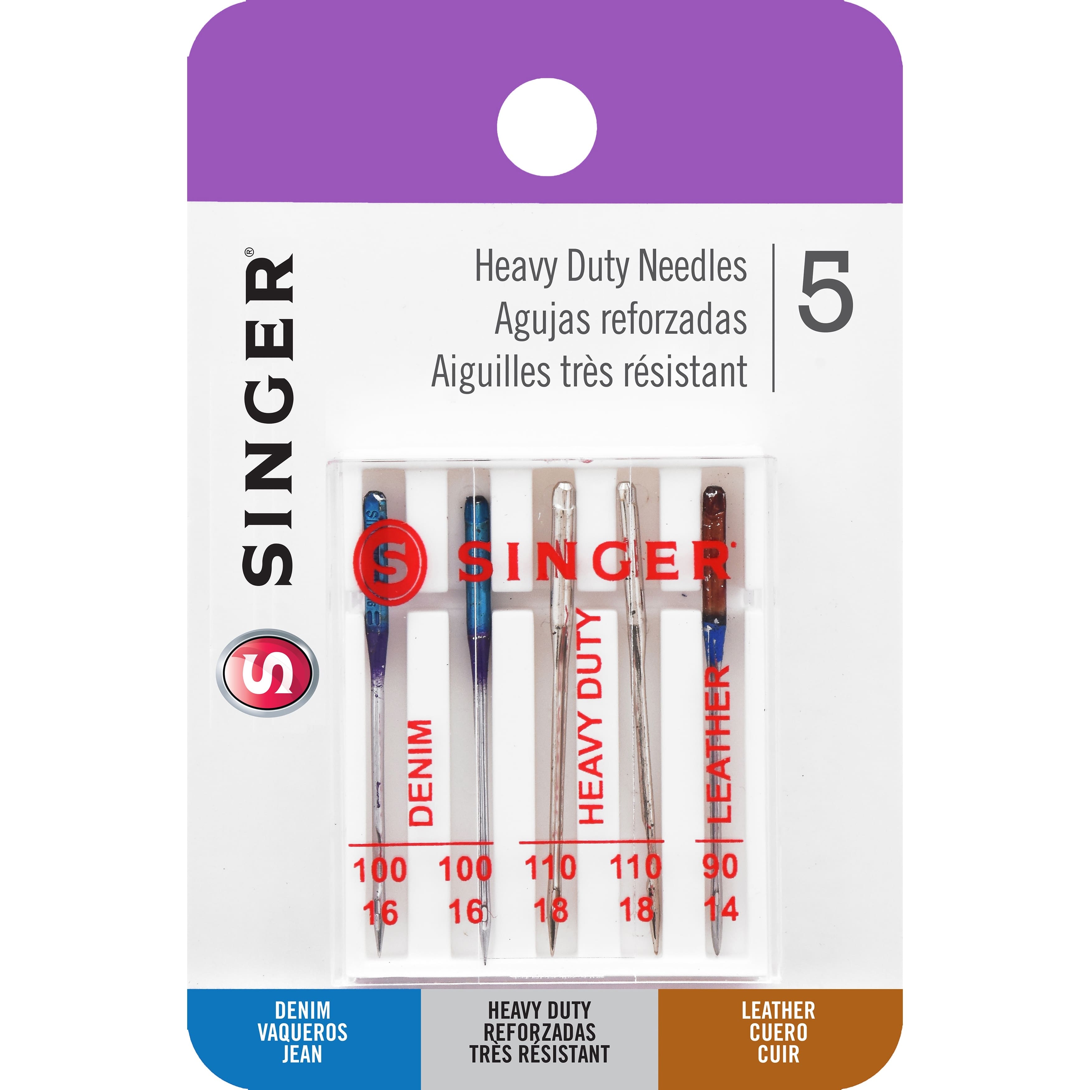 SINGER® Heavy Duty Sewing Machine Needles, 5ct., Michaels