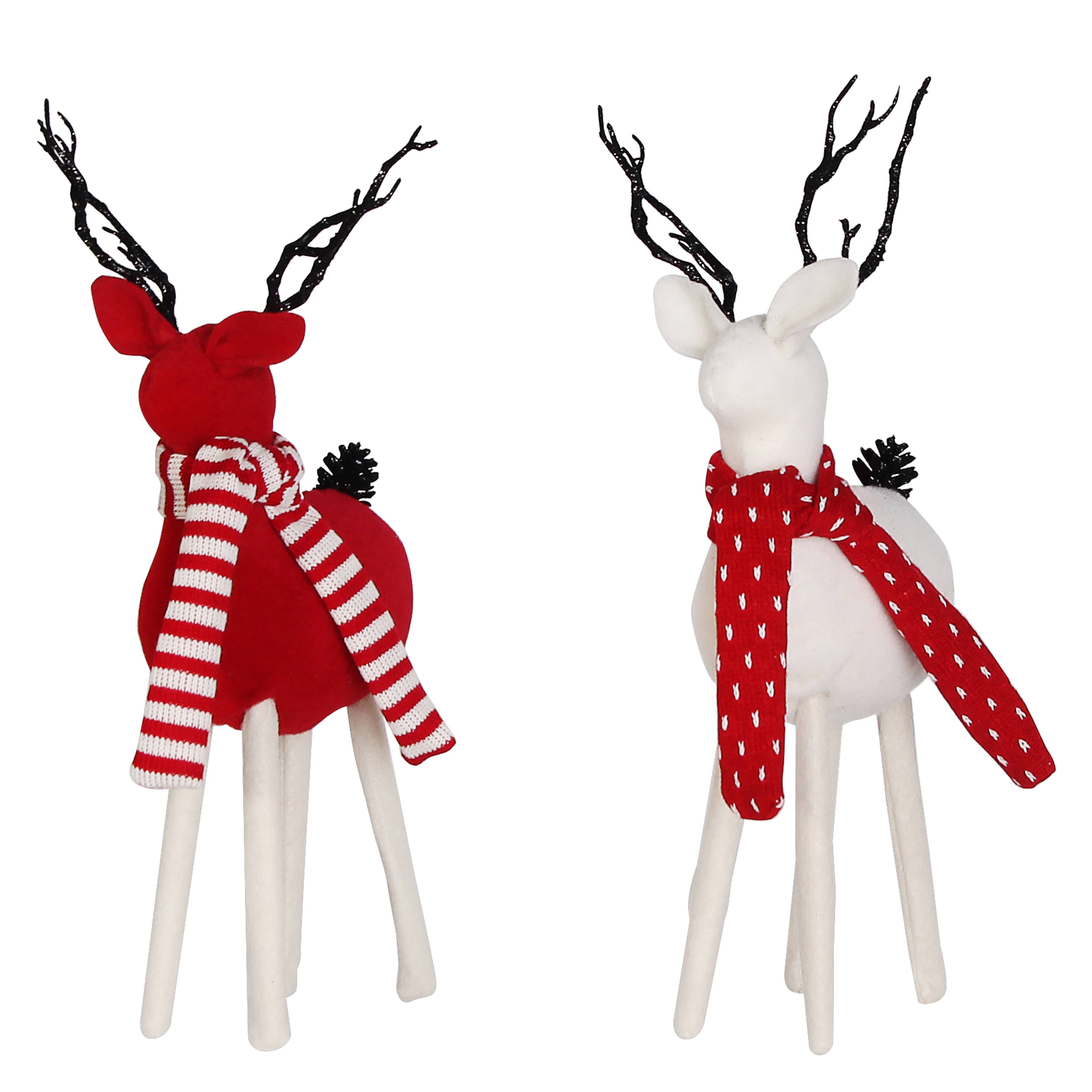 Assorted 18 Red & White Standing Deer by Ashland®, 1pc.