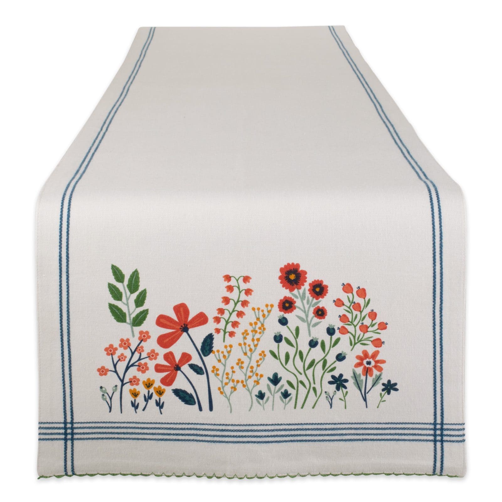 DII® 108" Flower Garden Embellished Table Runner