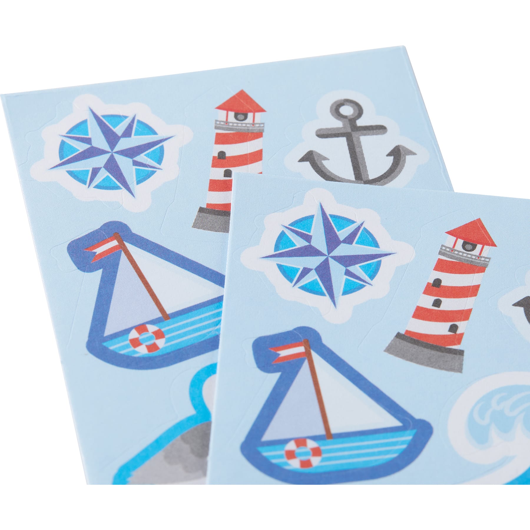 Ooly Stickiville Matte Nautical Skinny Sticker Sheet, 2ct.