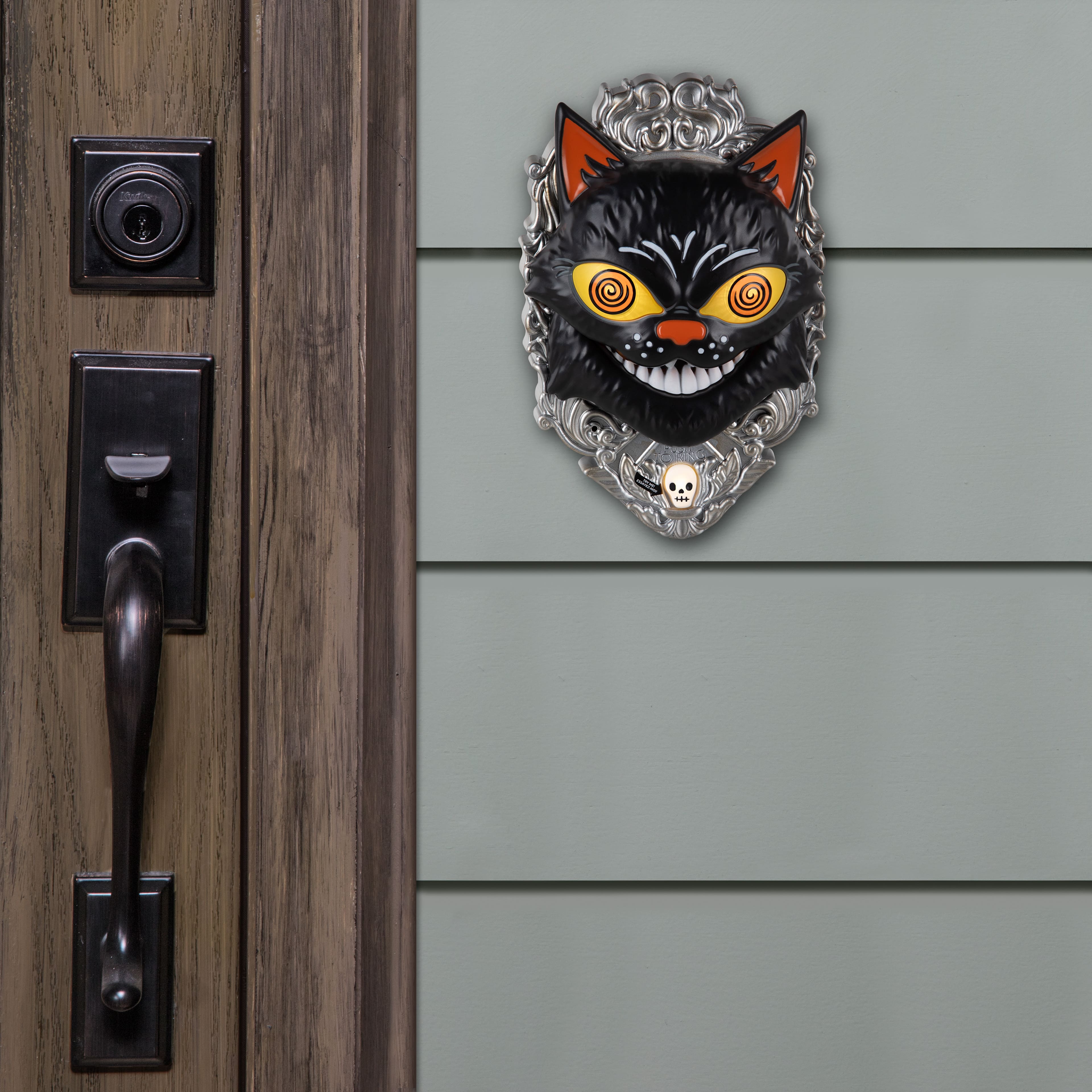 8" Black Cat Animated Doorbell by Ashland®