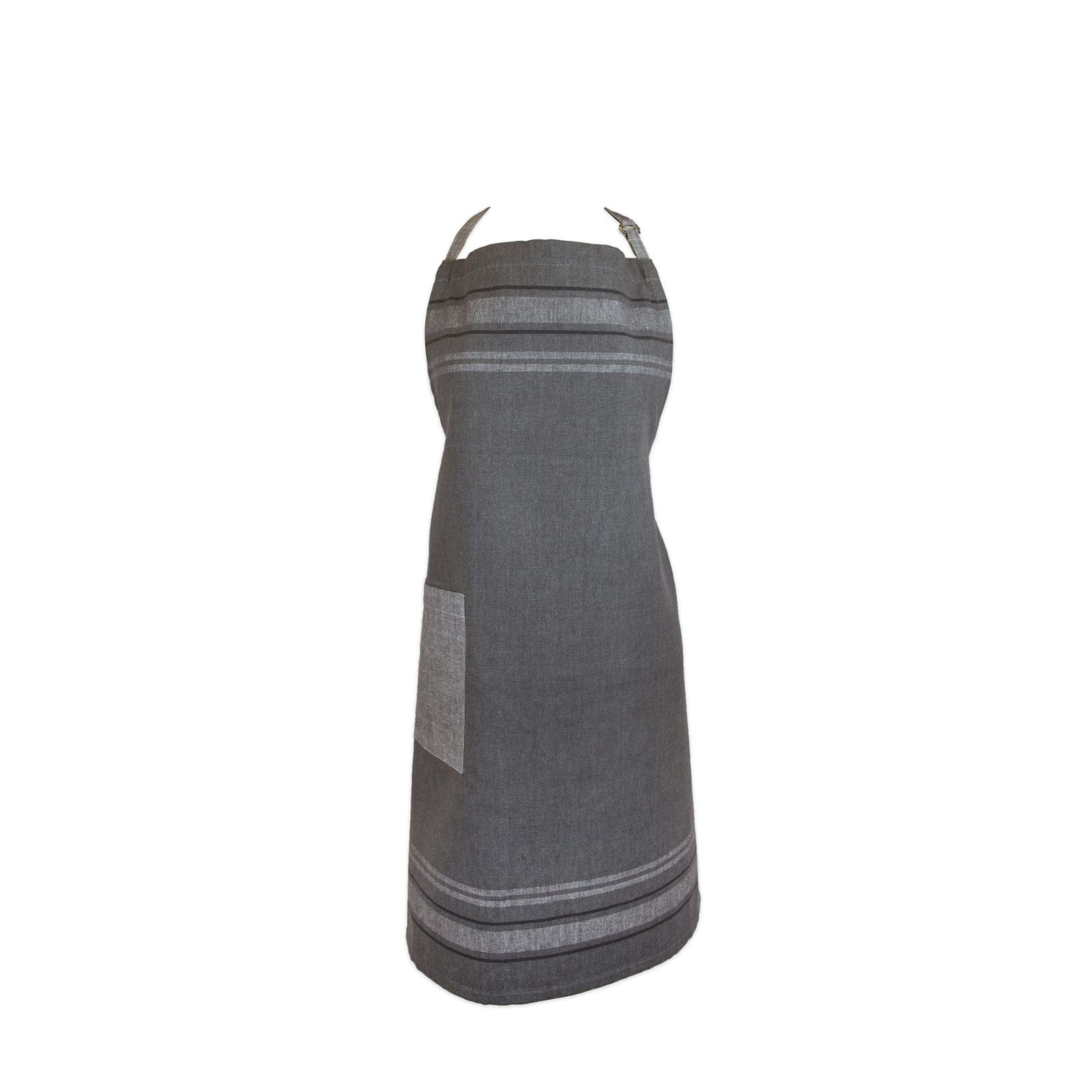 DII® Gray Chambray French Stripe Chef Apron