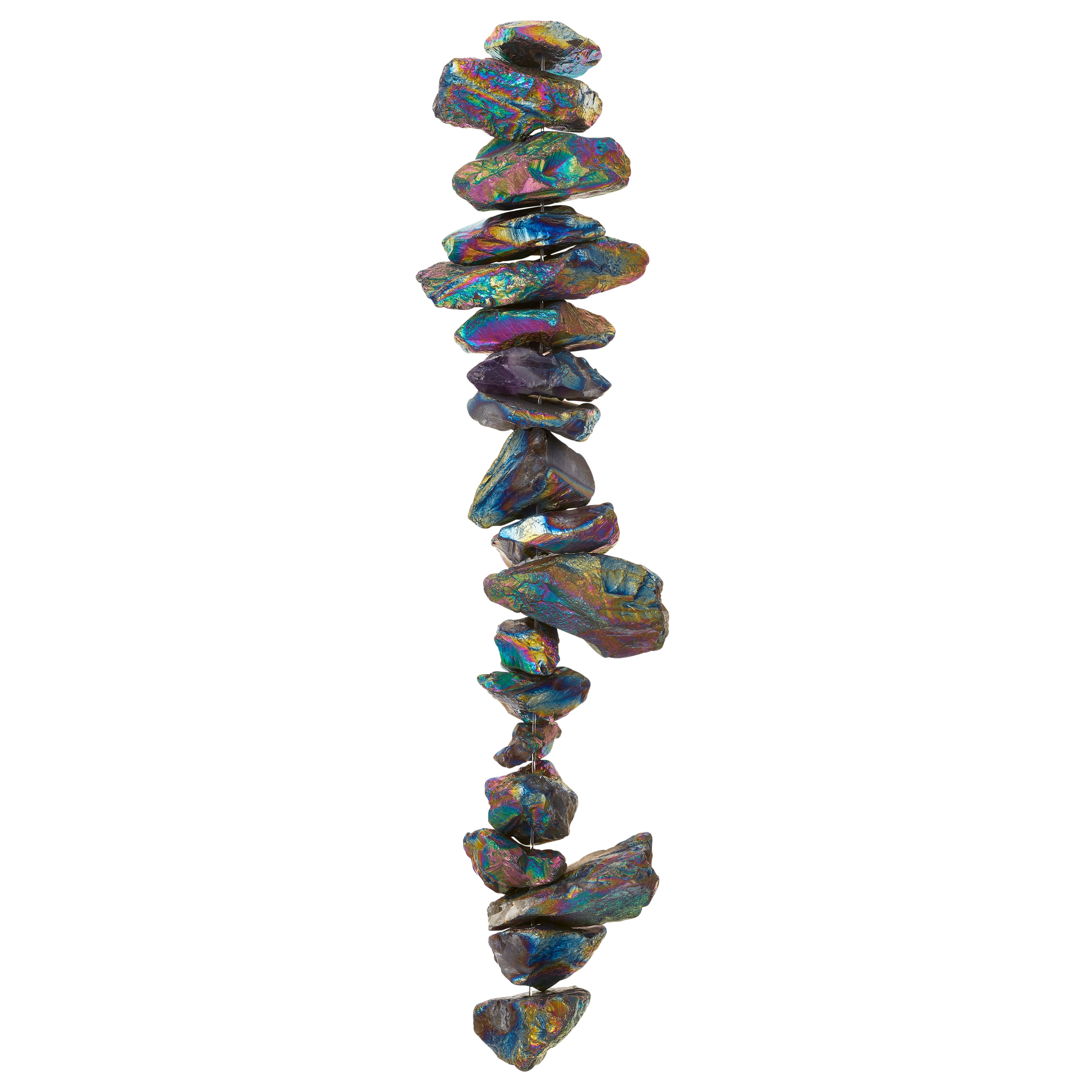 12 Pack: Aurora Borealis Hematite Spike Beads by Bead Landing&#x2122;