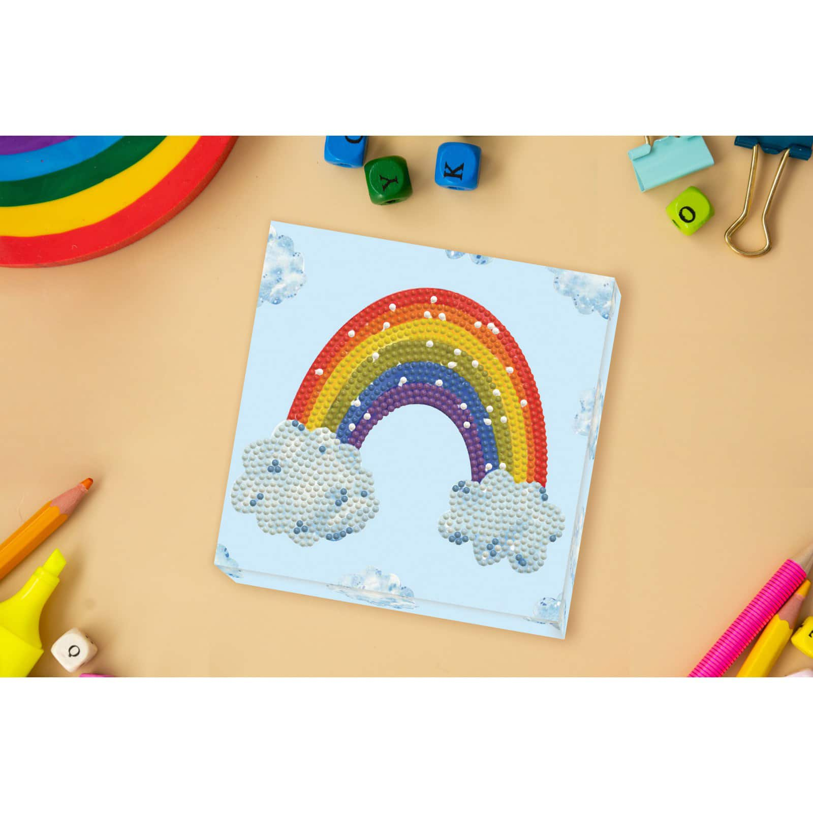 Diamond Dotz&#xAE; Rainbow Smile Diamond Box Painting Kit