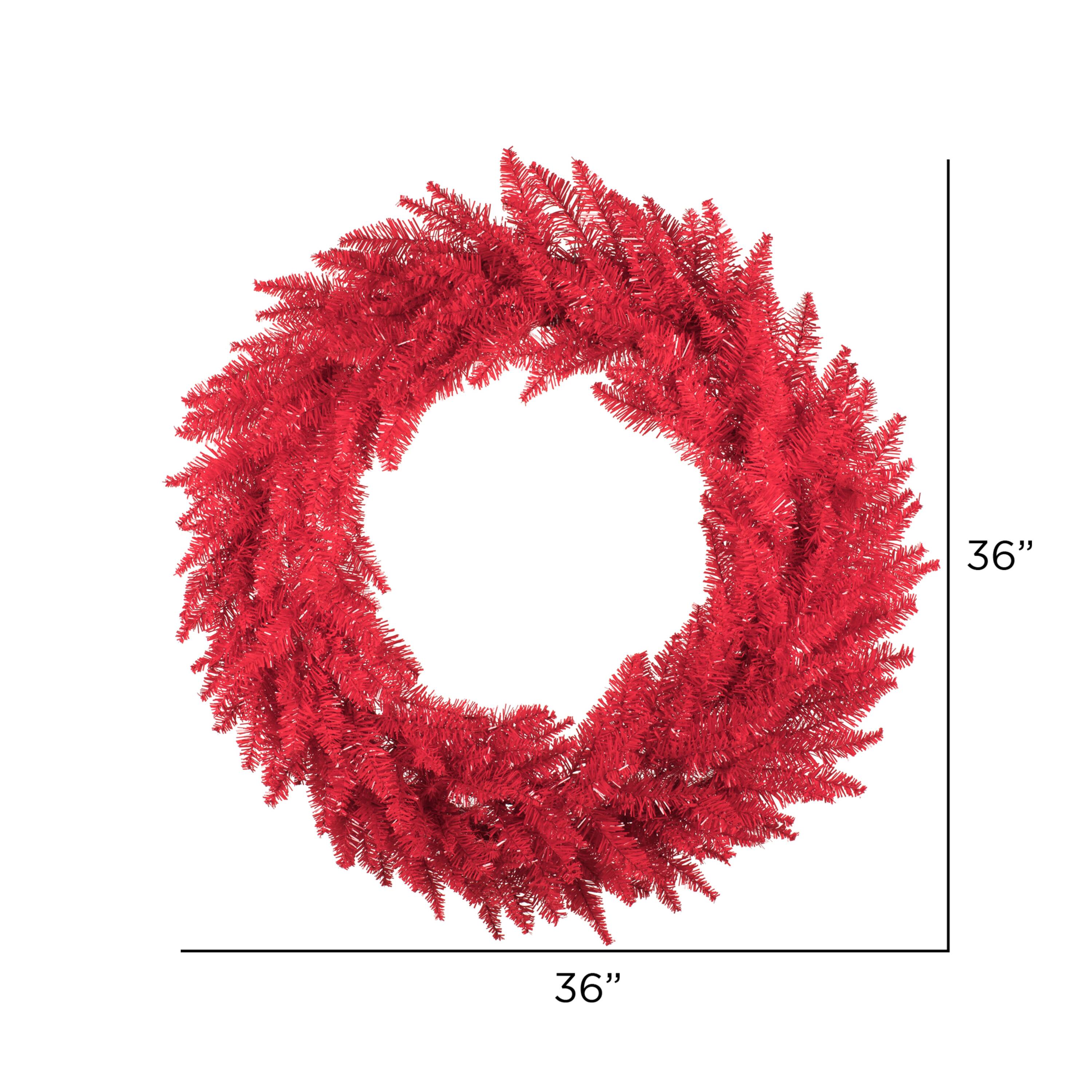 36&#x22; Red Fir Christmas Wreath