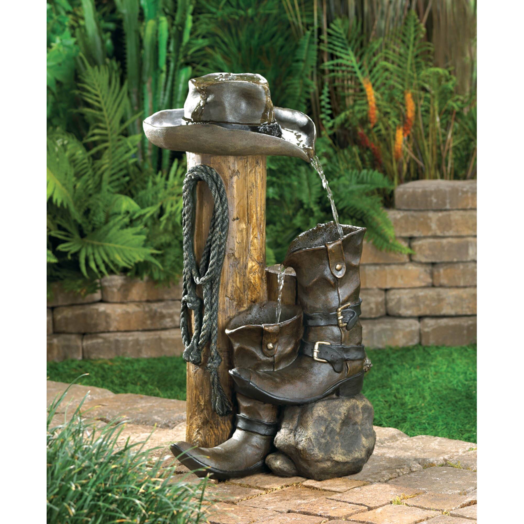 22.5&#x22; Wild Western Water Fountain