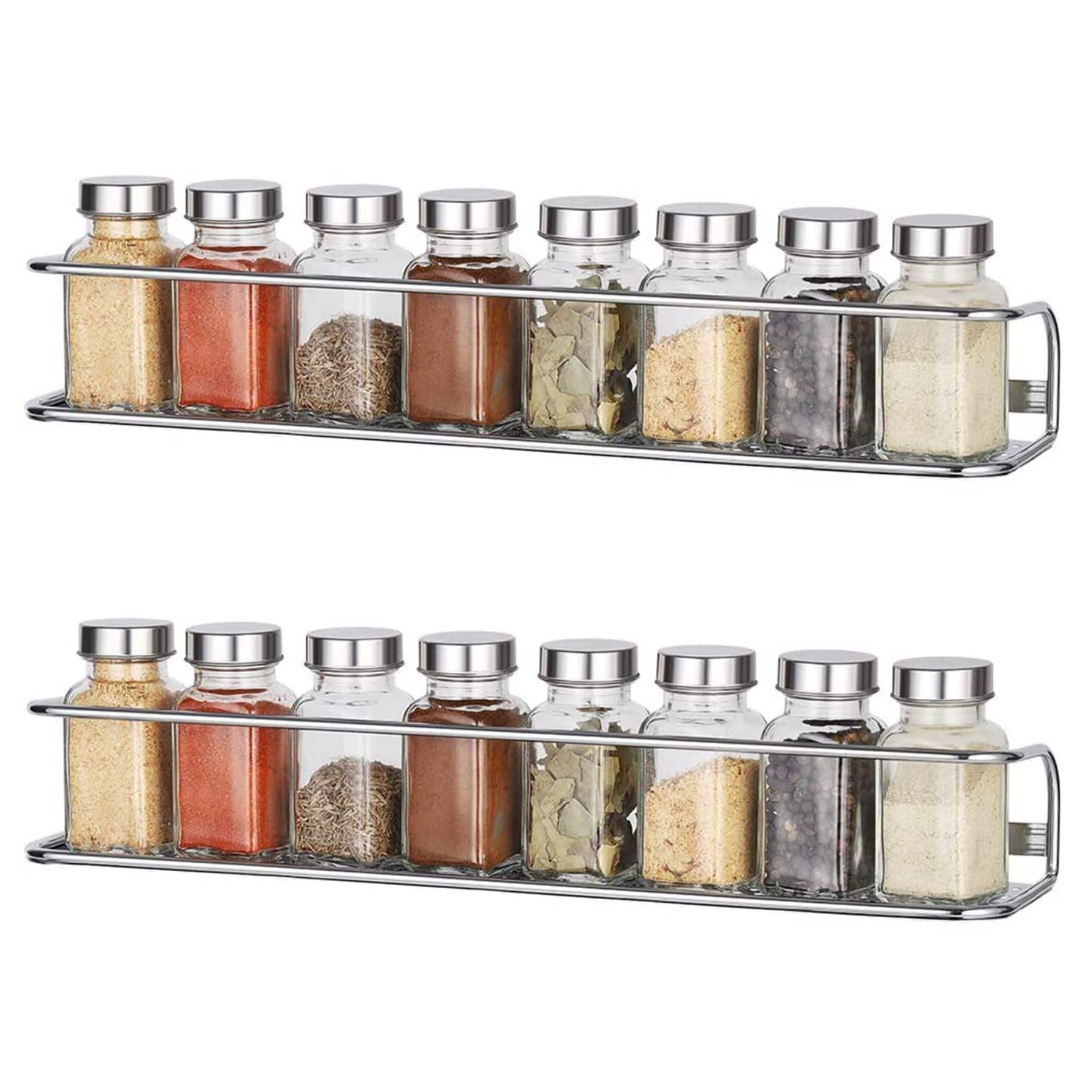 NEX™ Chrome Wall-Mounted Spice Racks, 2ct.