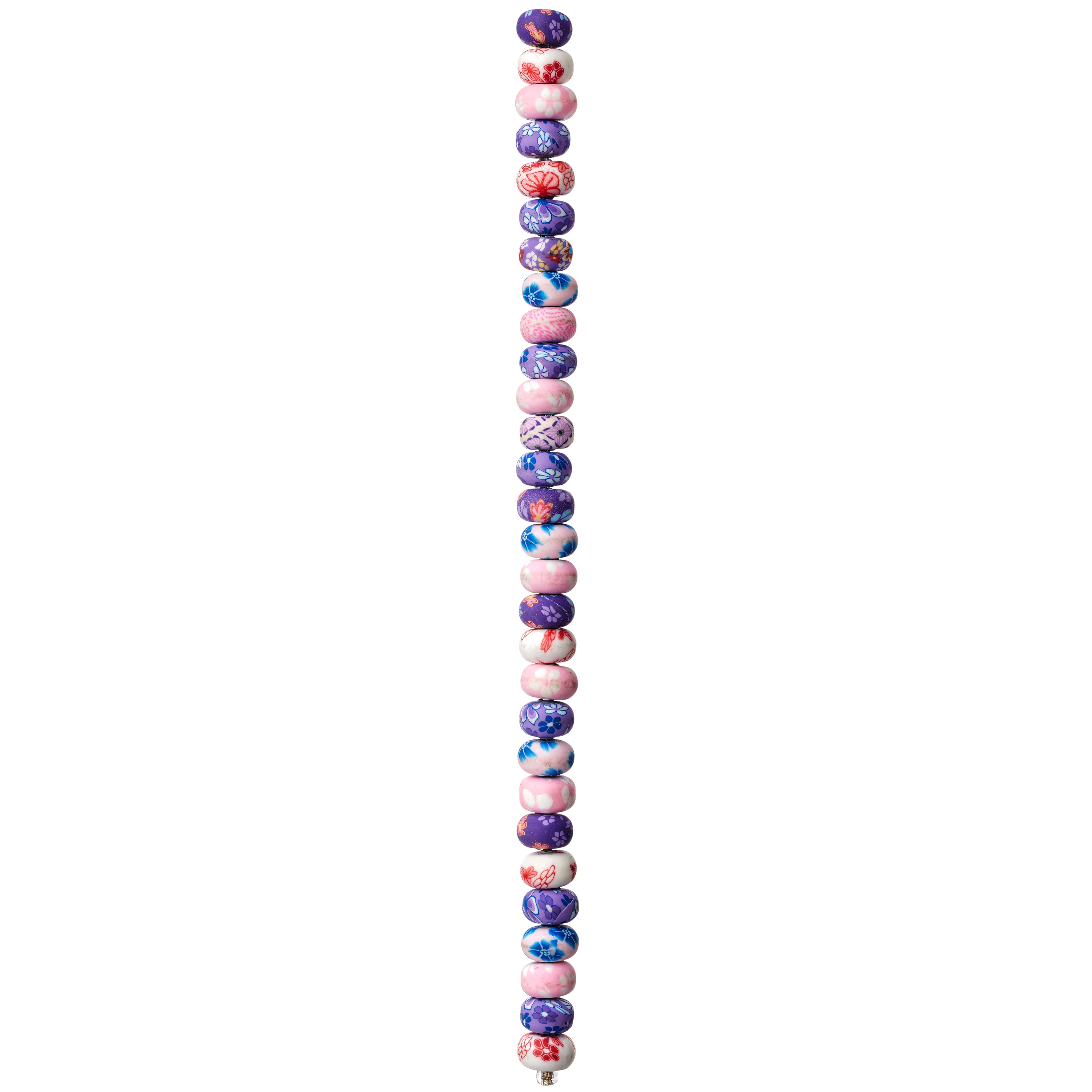 12 Pack: Pink Acrylic Flower Rondelle Beads, 10mm by Bead Landing&#x2122;