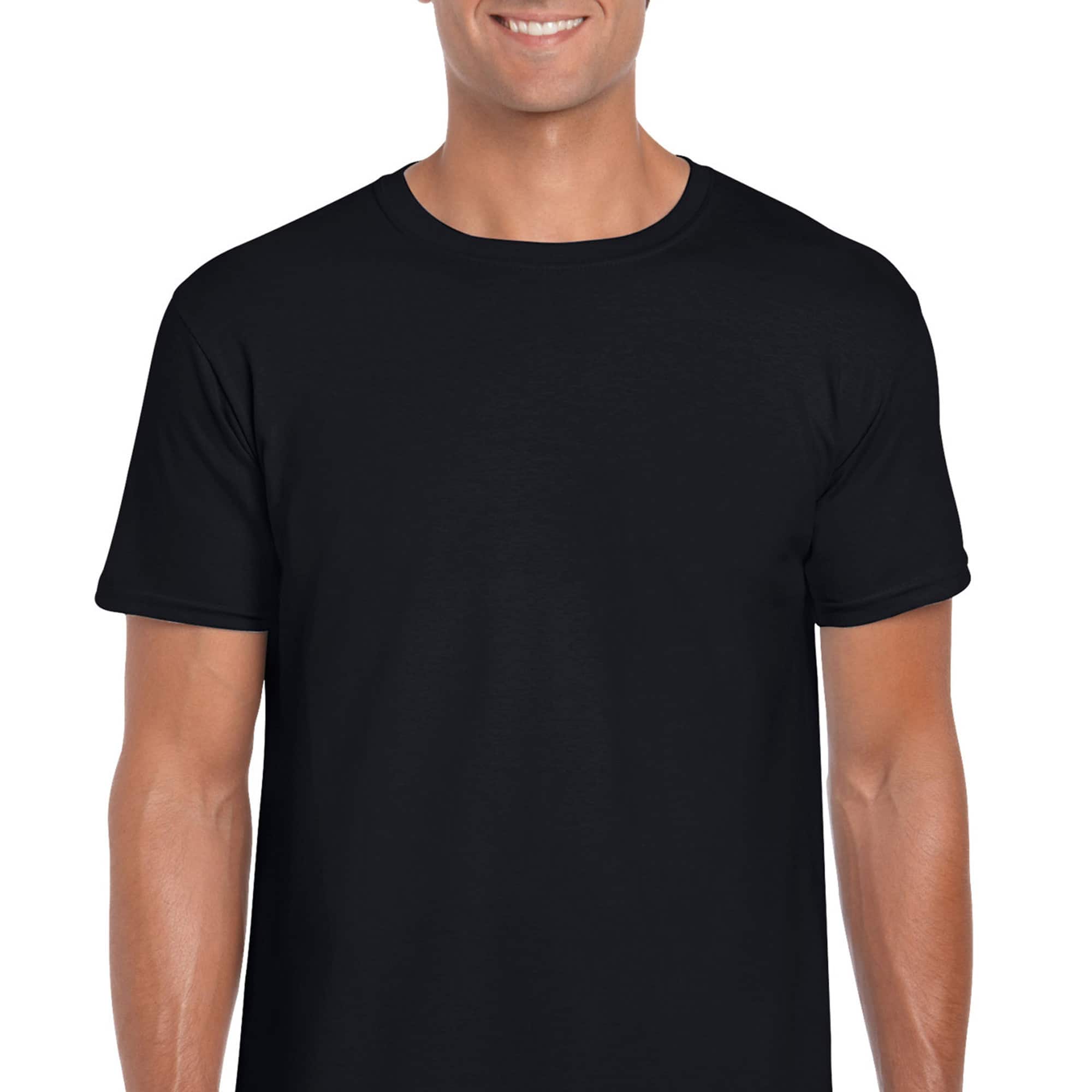 Gildan Adult Short Sleeve Crew T-Shirt For Crafting Black, Size XL ...