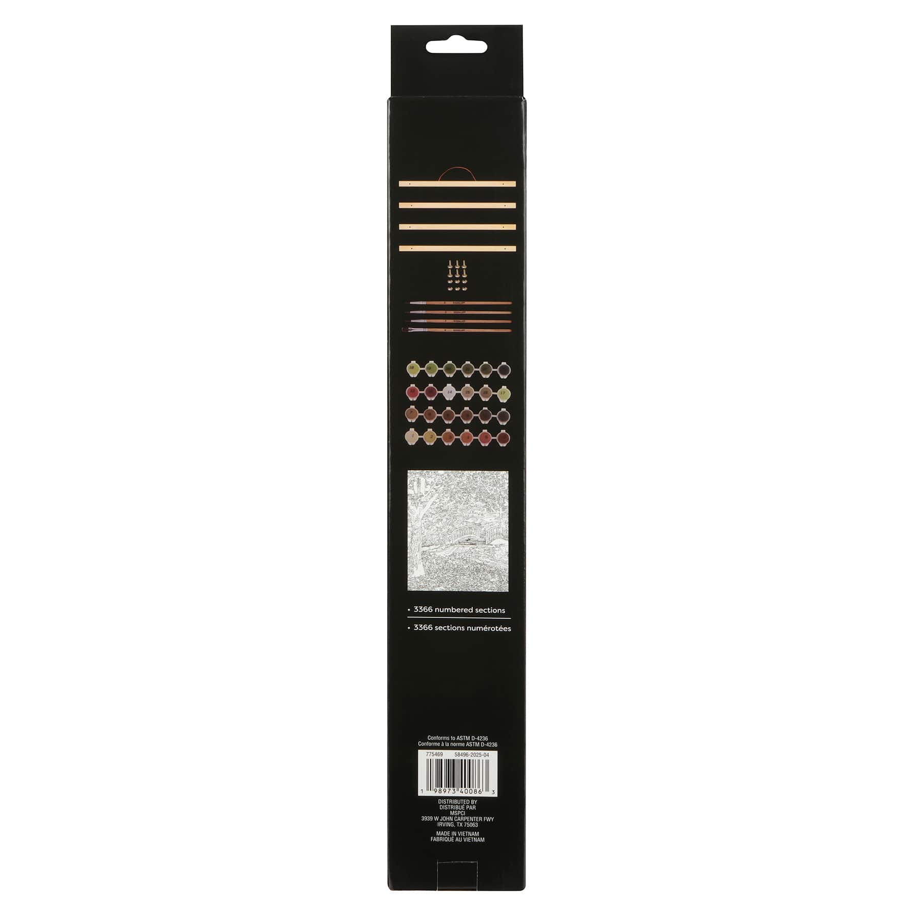 16&#x22; x 20&#x22; Fall Bridge Paint-by-Number Kit with Wood Display Hanger by Artist&#x27;s Loft&#xAE;