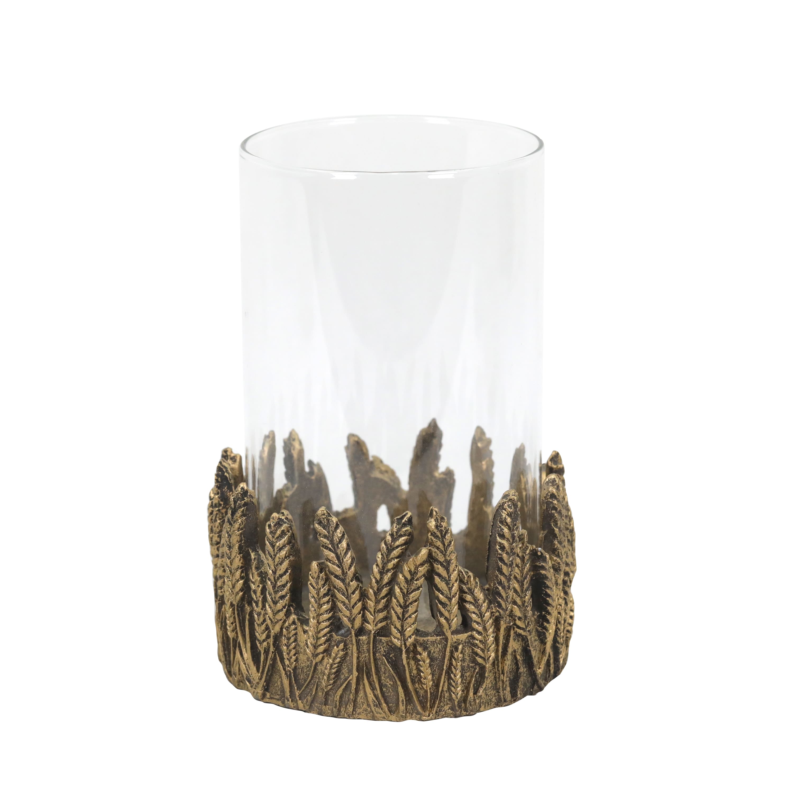 Wheat Glass Pillar Candle Holder by Ashland&#xAE;