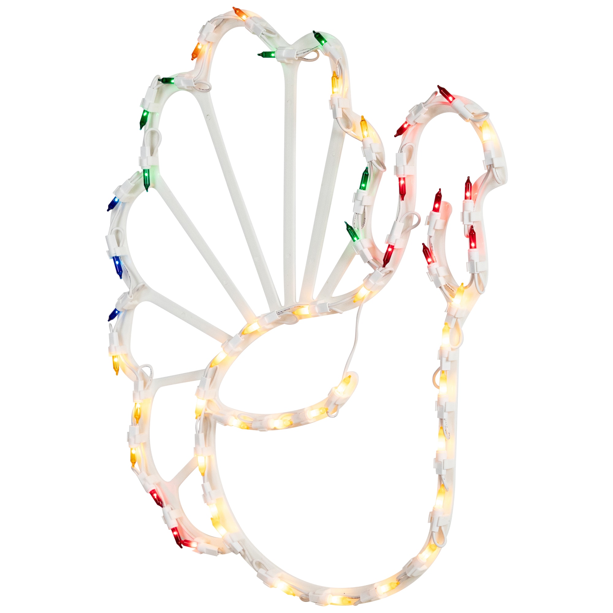 18&#x22; Lighted Turkey Thanksgiving Window Silhouette Decoration