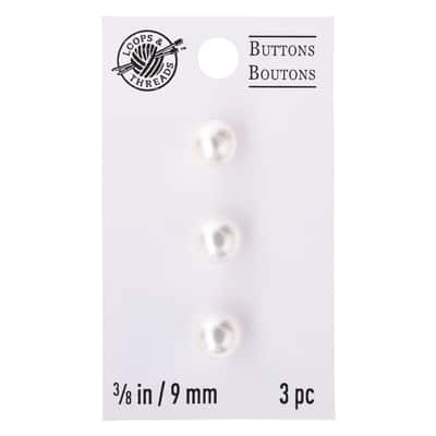 Blumenthal Lansing Pearl Buttons, 3 Pack