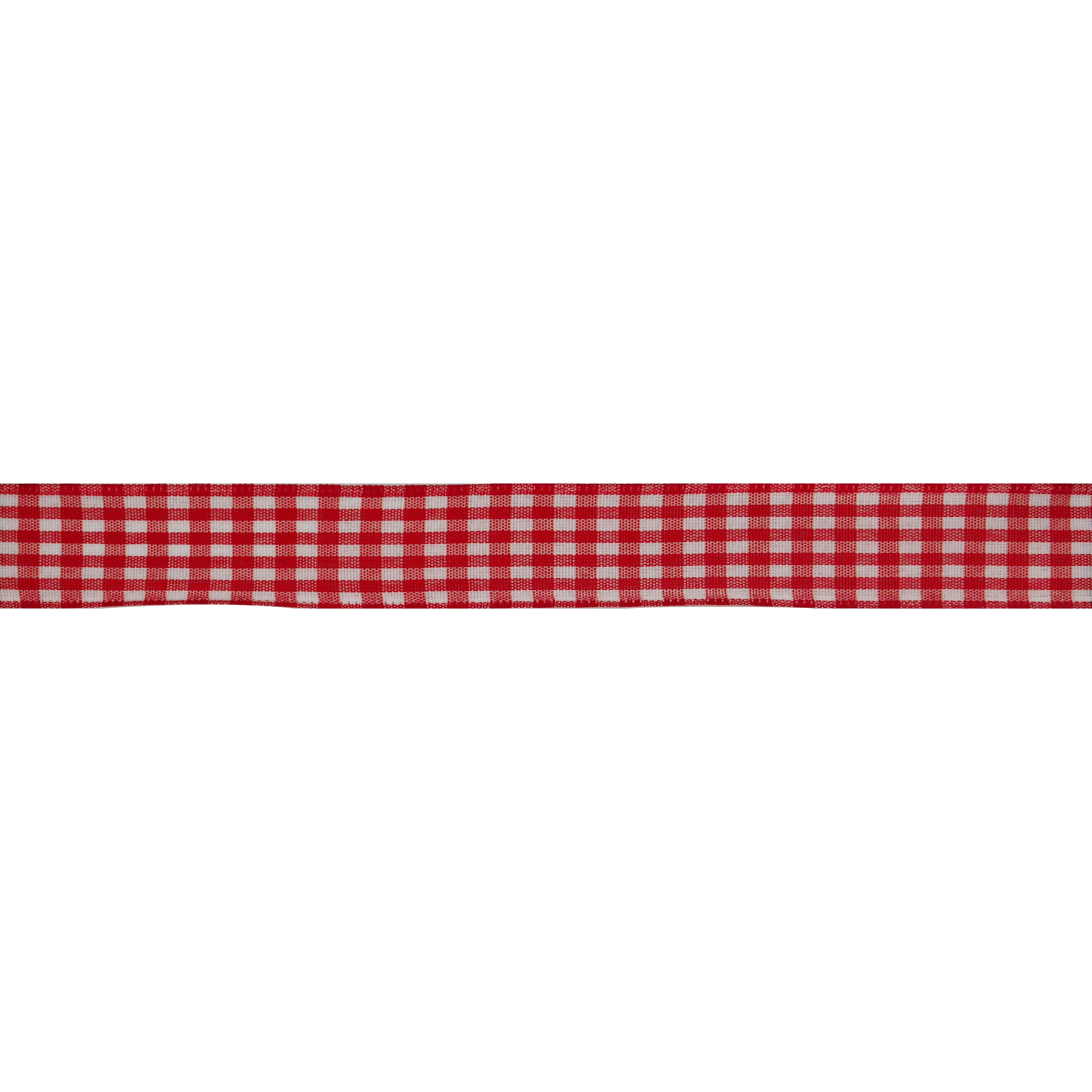 1.5&#x22; x 3yd. Red Gingham Wired Ribbon by Celebrate It&#xAE; Hot Buy!