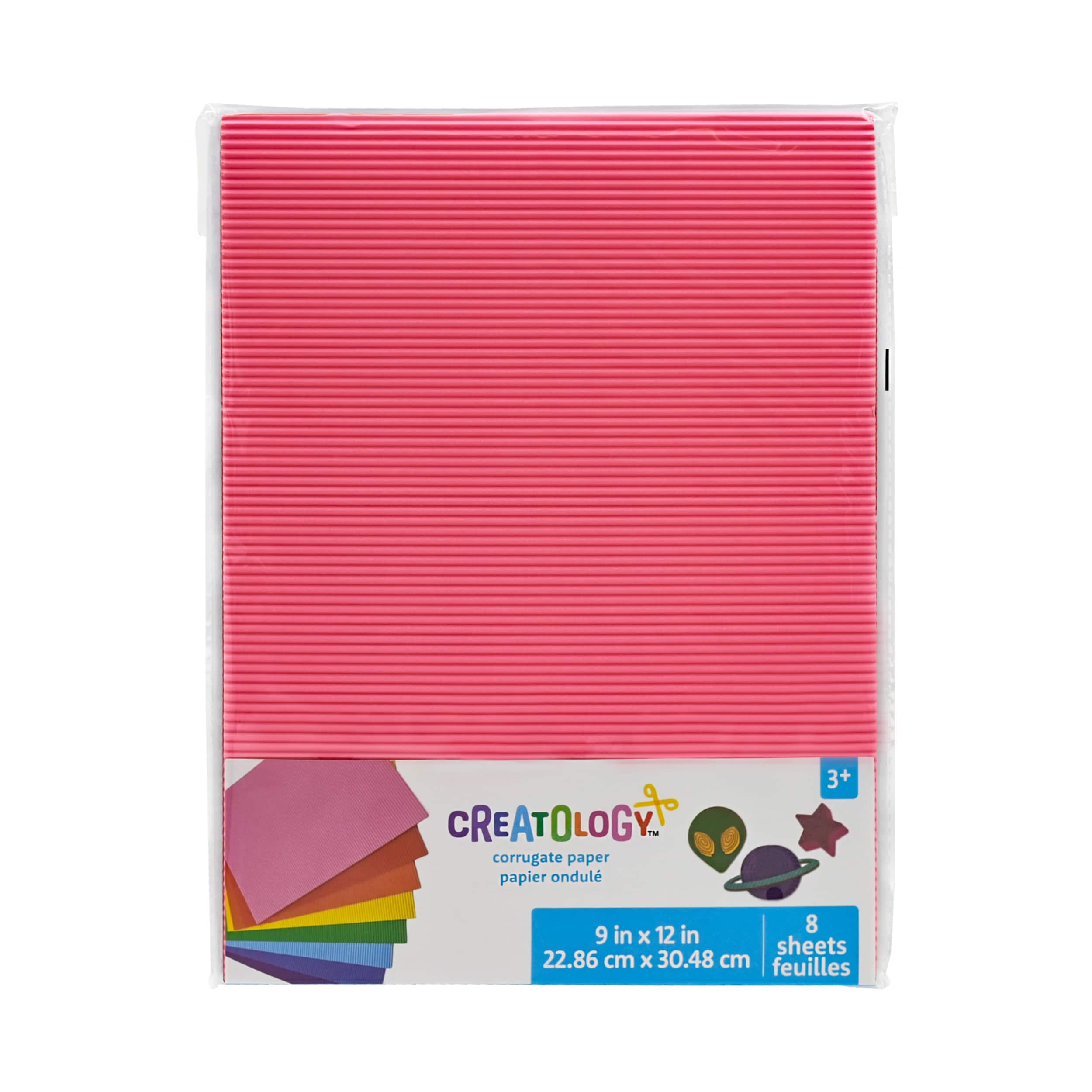 9&#x22; x 12&#x22; Multicolor Corrugate Paper, 8ct. by Creatology&#x2122;