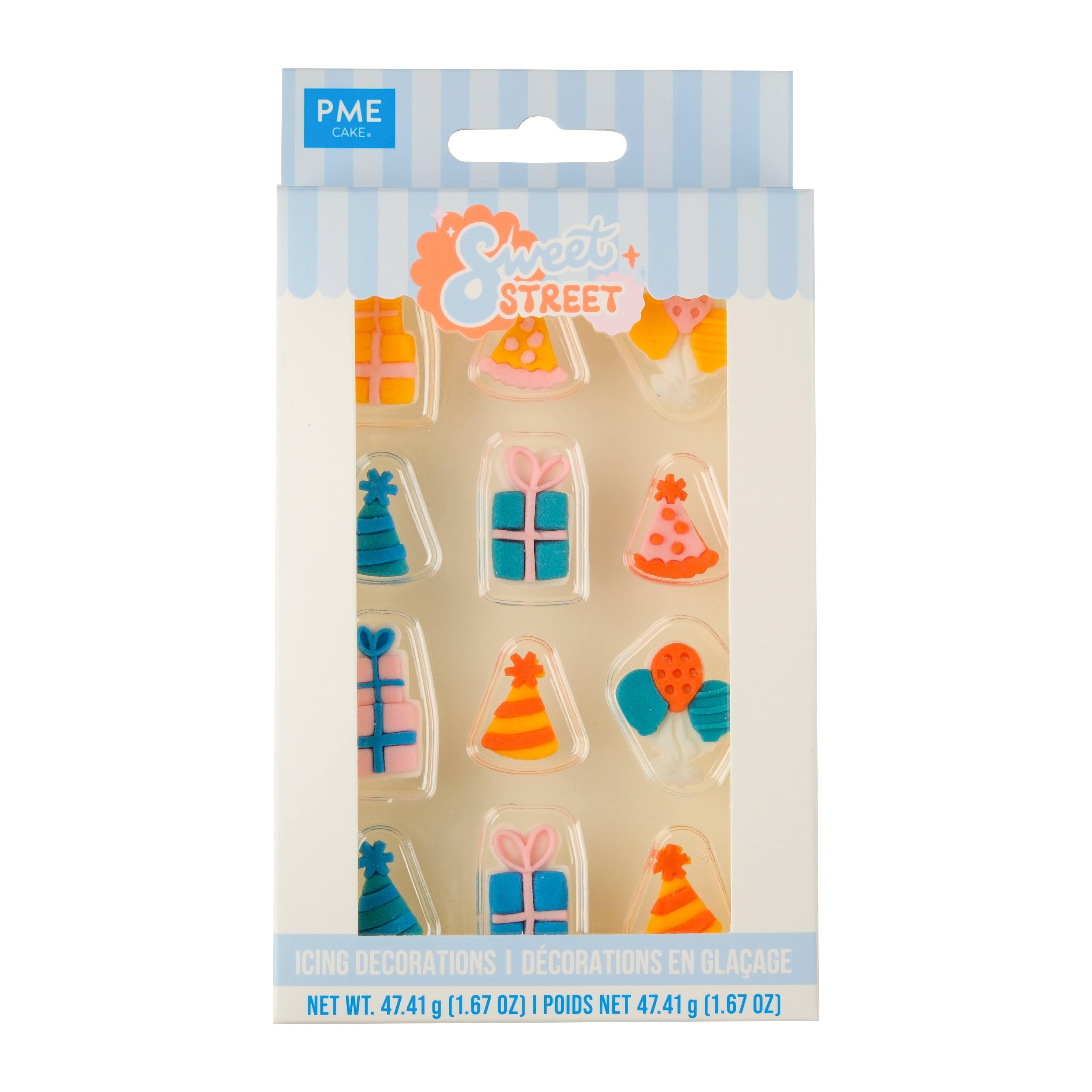 PME Cake Sweet Street&#xAE; Party Icons Icing Decorations