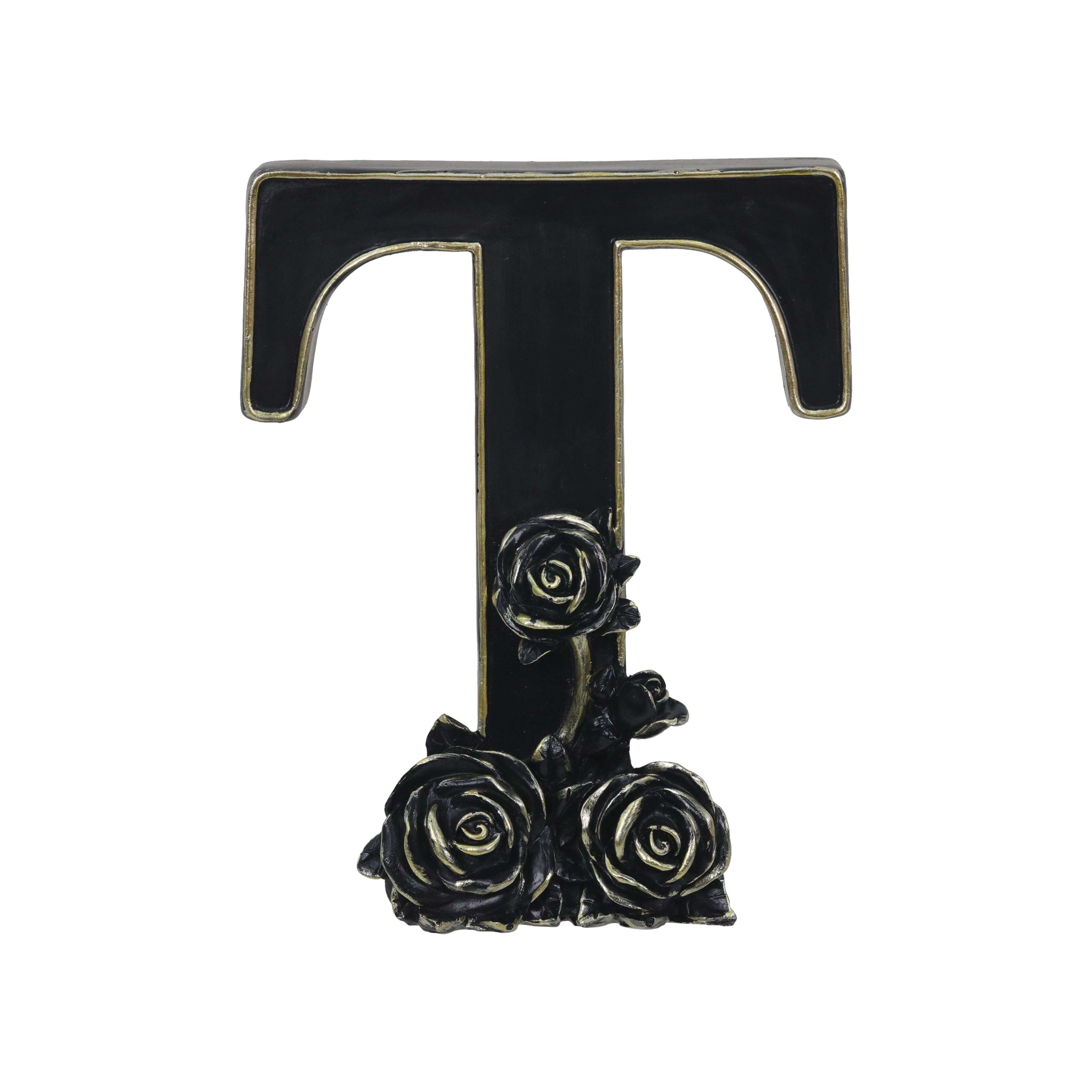 8" Black Rose Monogram Letter by Ashland®