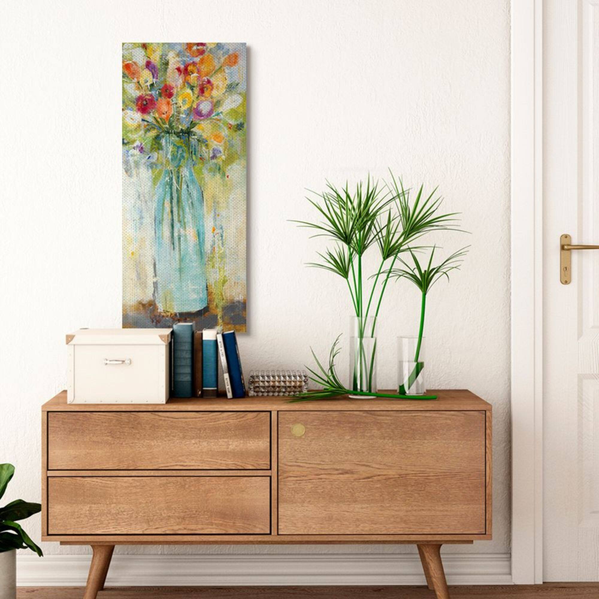 Stupell Industries Rustic Spring Bouquet Abstract Organic Shapes Canvas Wall Art 