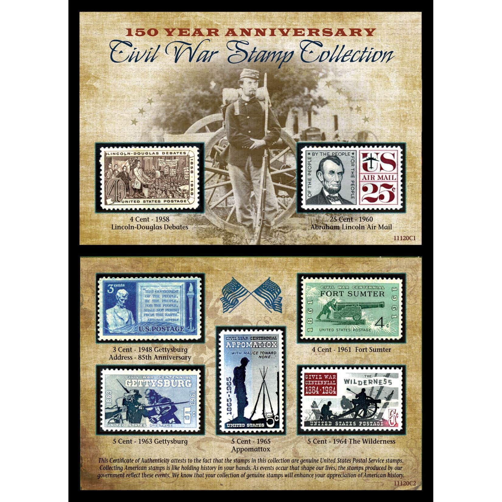 150th Anniversary Civil War Commemorative Stamp Collection