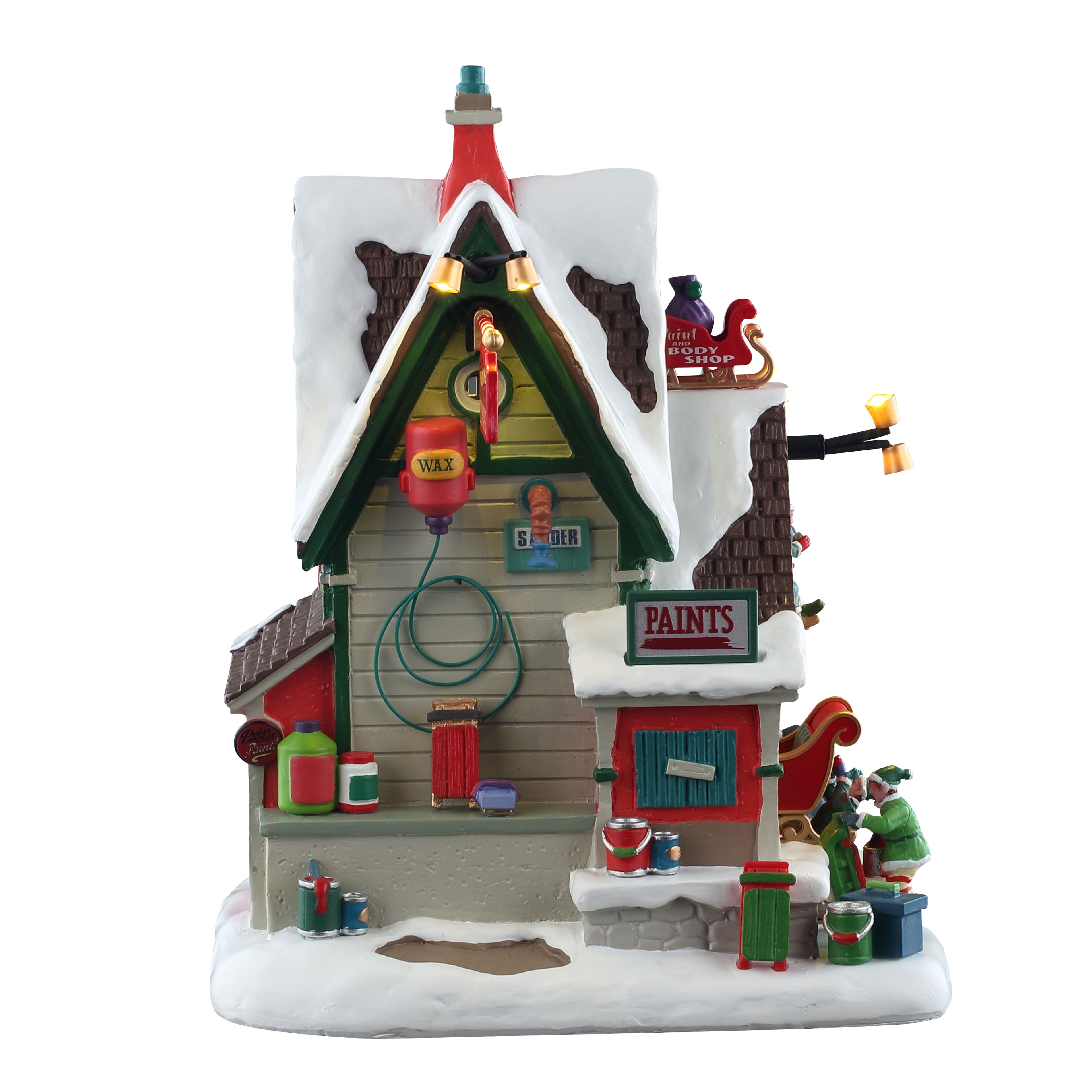 Lemax&#xAE; Santa&#x27;s Wonderland The Elf Service Sleigh &#x26; Sled Repair